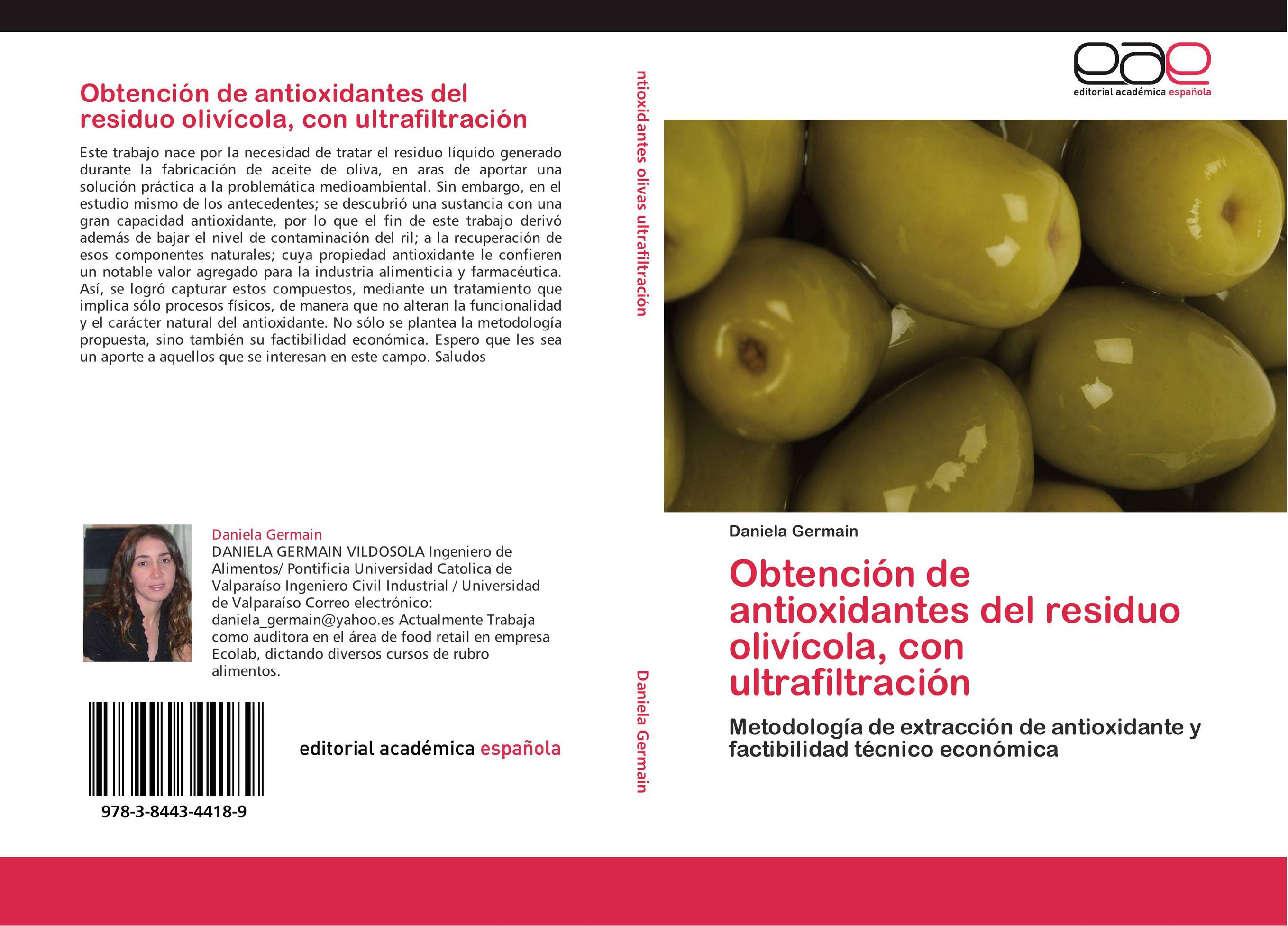 Obtención de antioxidantes del residuo olivícola, con ultrafiltración