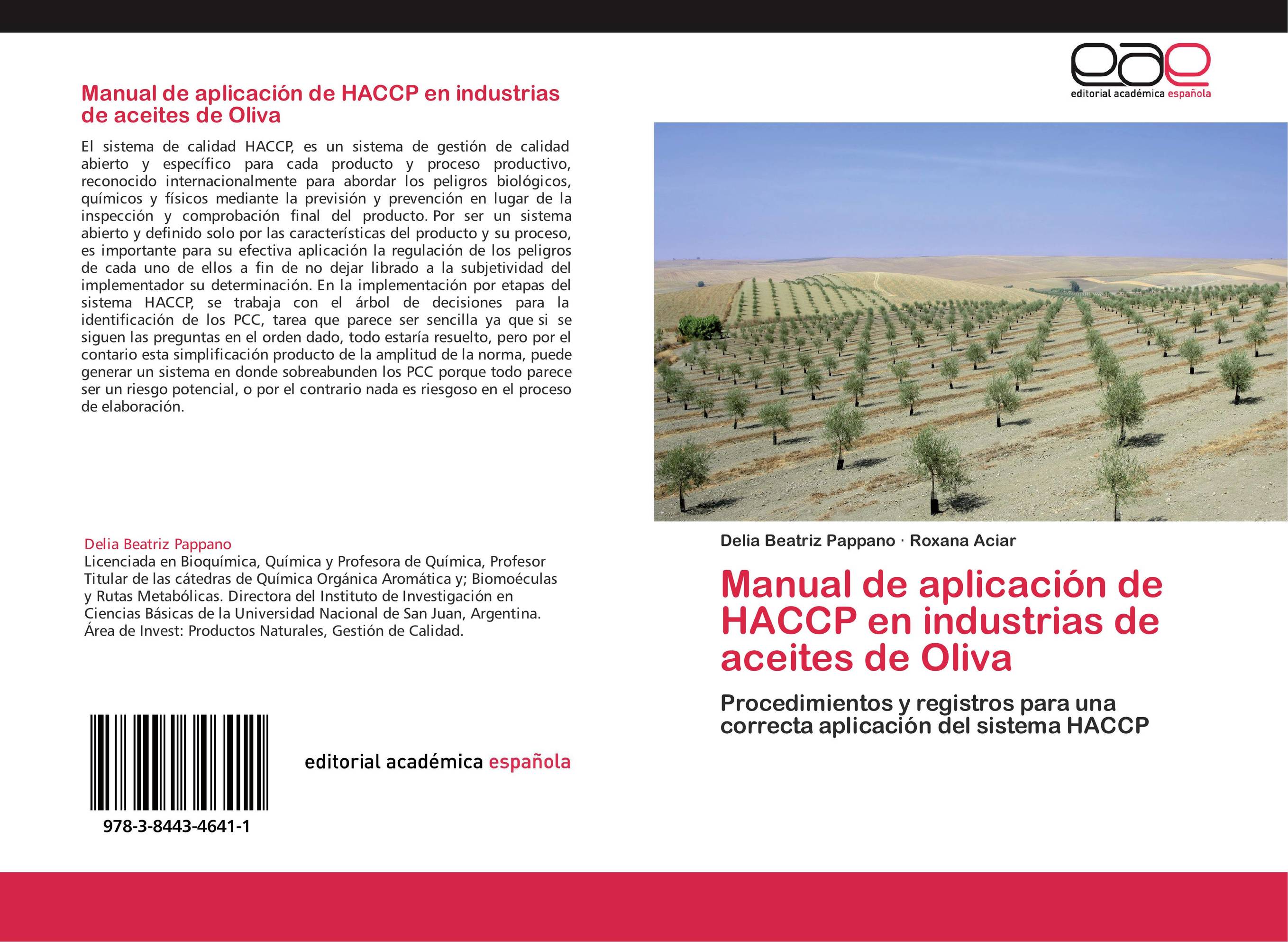 Manual de aplicación de HACCP en industrias de aceites de Oliva