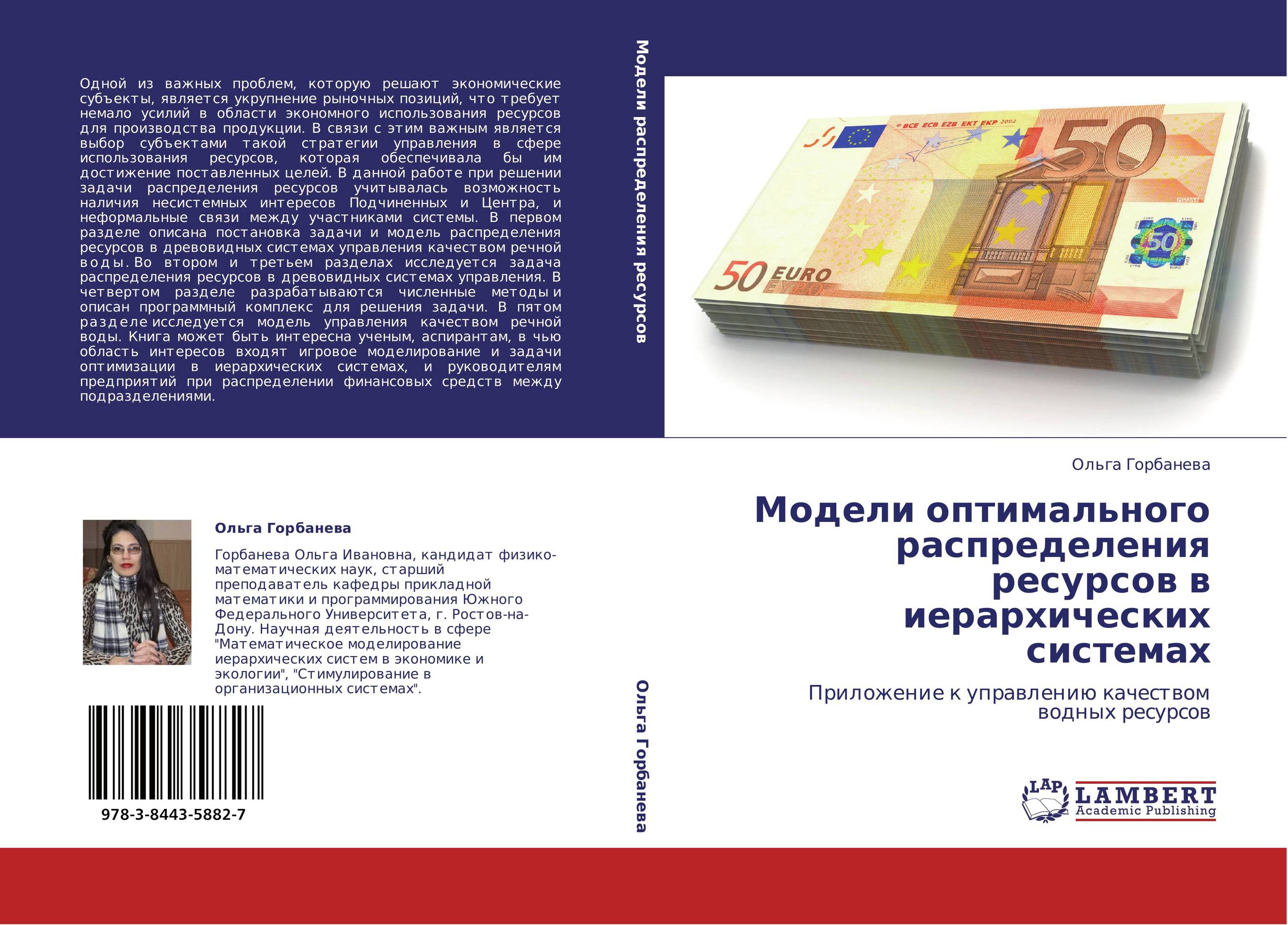 Модели оптимального распределения ресурсов в иерархических системах. Приложение к управлению качеством водных ресурсов.