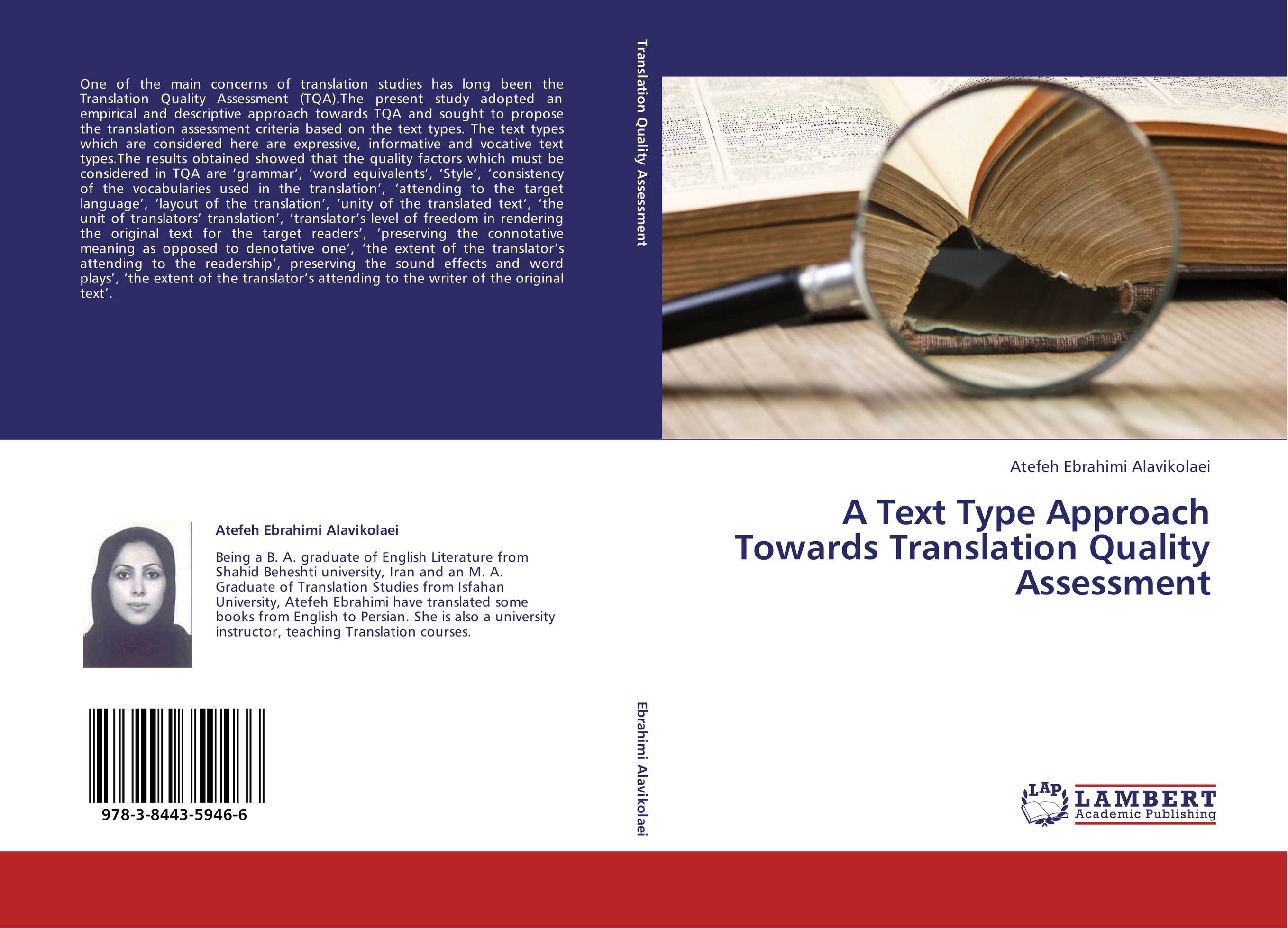 A Text Type Approach Towards Translation Quality Assessment..