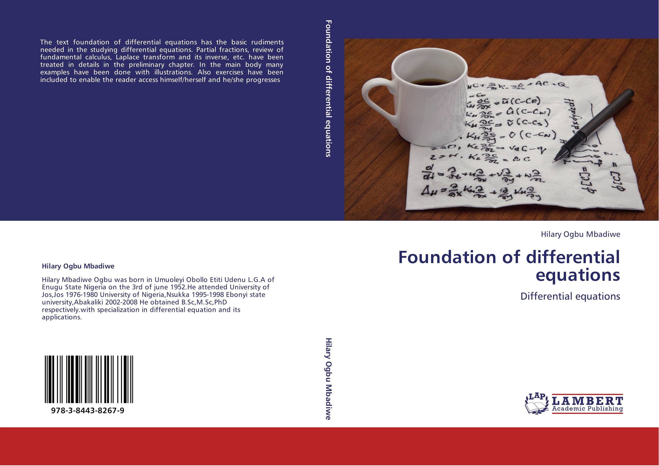 Foundation of differential equations. Differential equations.