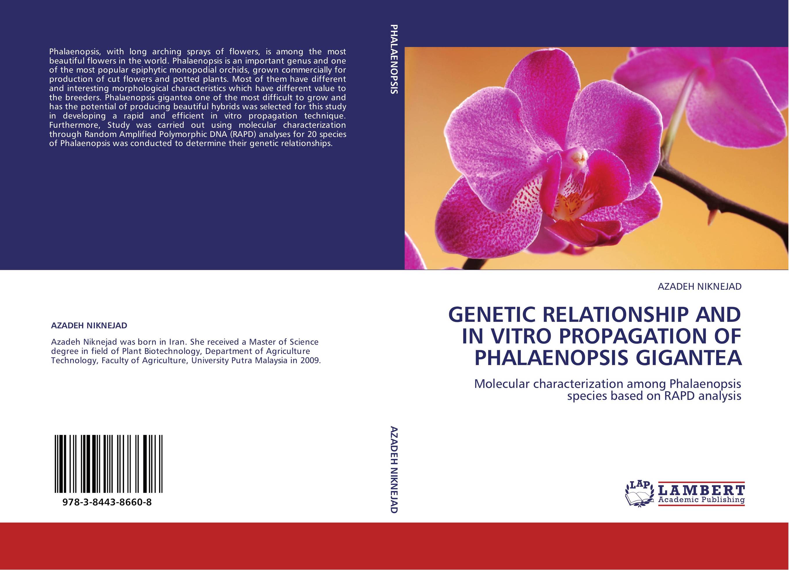 GENETIC RELATIONSHIP AND IN VITRO PROPAGATION OF PHALAENOPSIS GIGANTEA. Molecular characterization among Phalaenopsis species based on RAPD analysis.