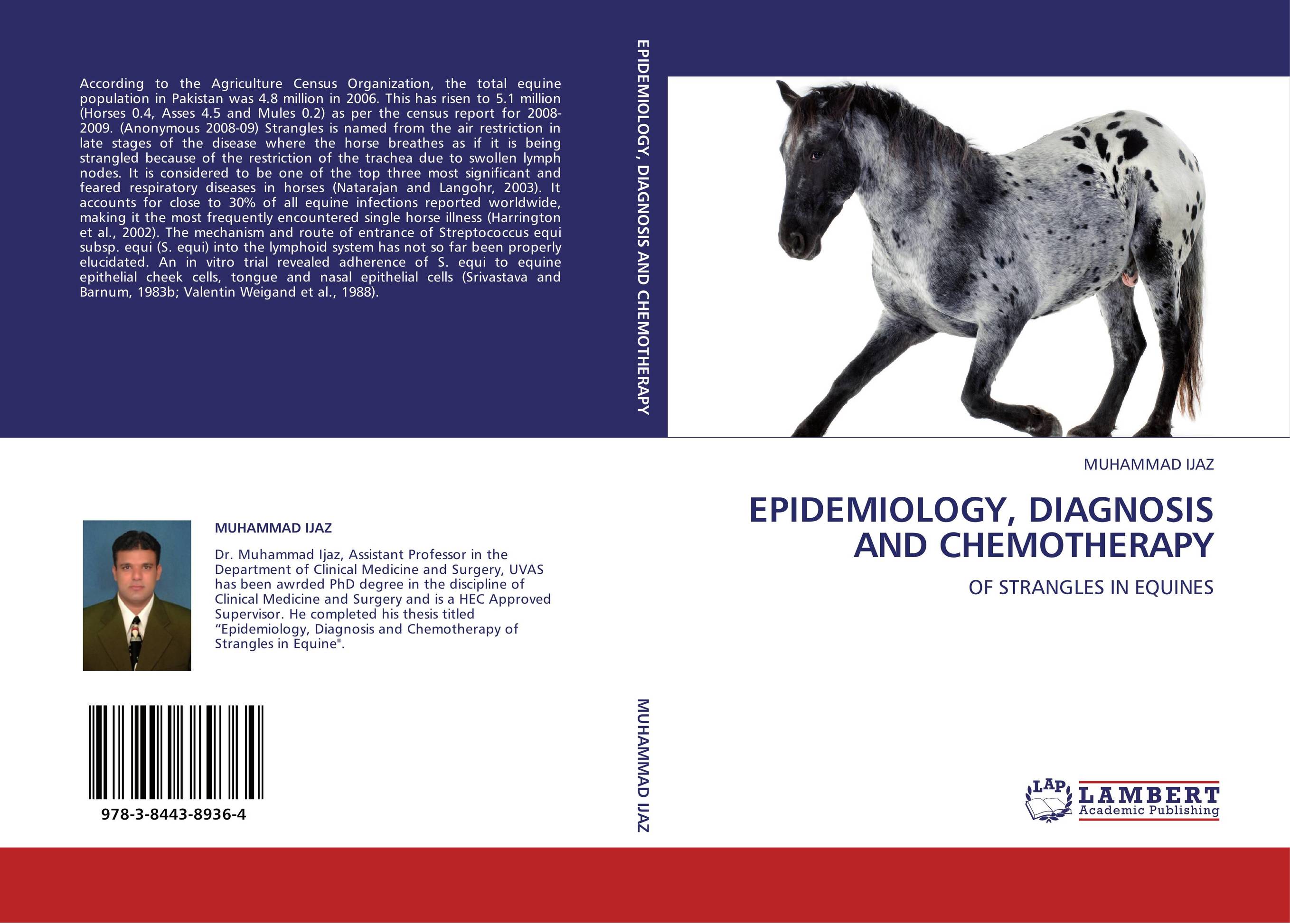 EPIDEMIOLOGY, DIAGNOSIS AND CHEMOTHERAPY. OF STRANGLES IN EQUINES.