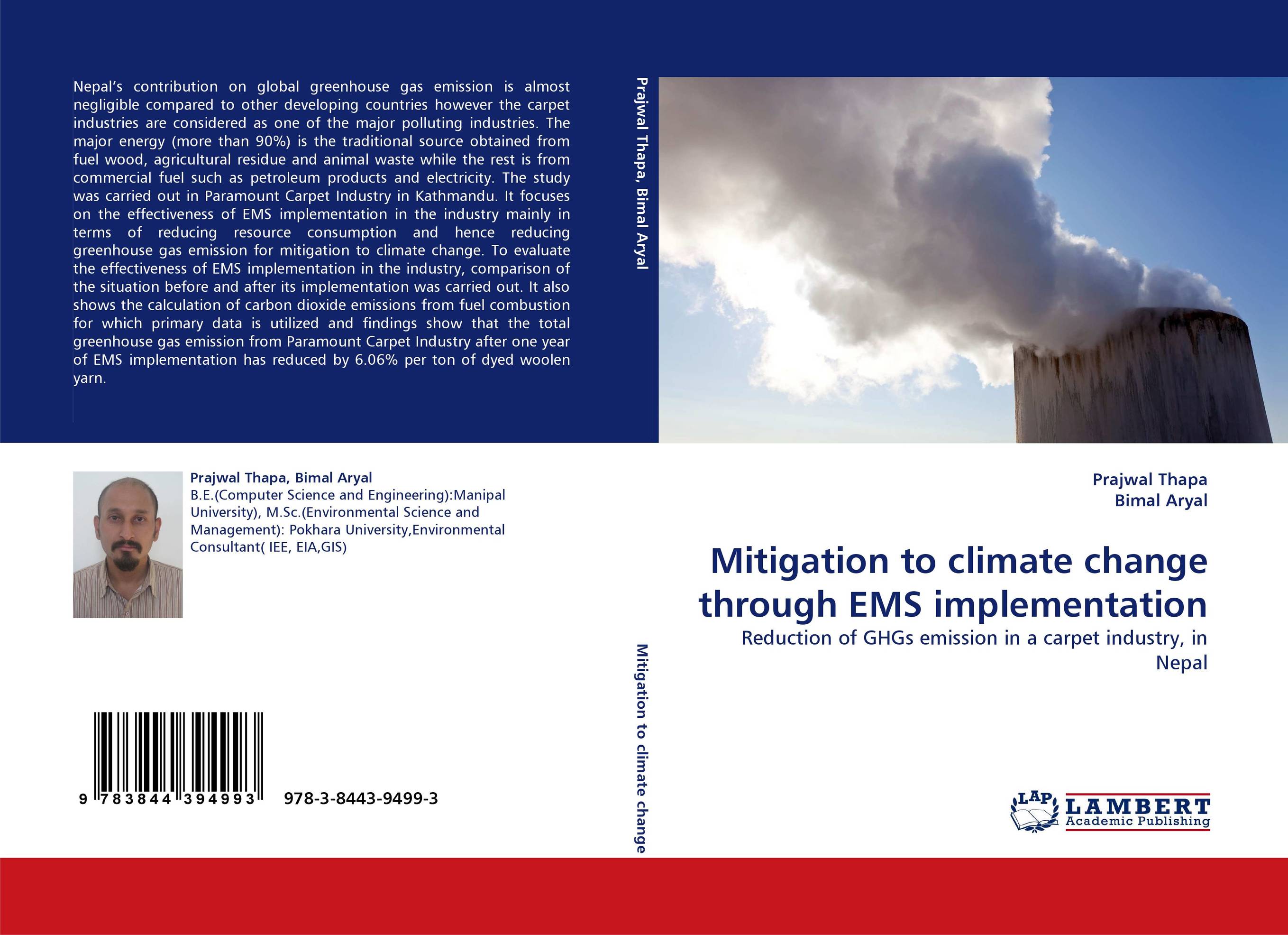 Mitigation to climate change through EMS implementation. Reduction of GHGs emission in a carpet industry, in Nepal.
