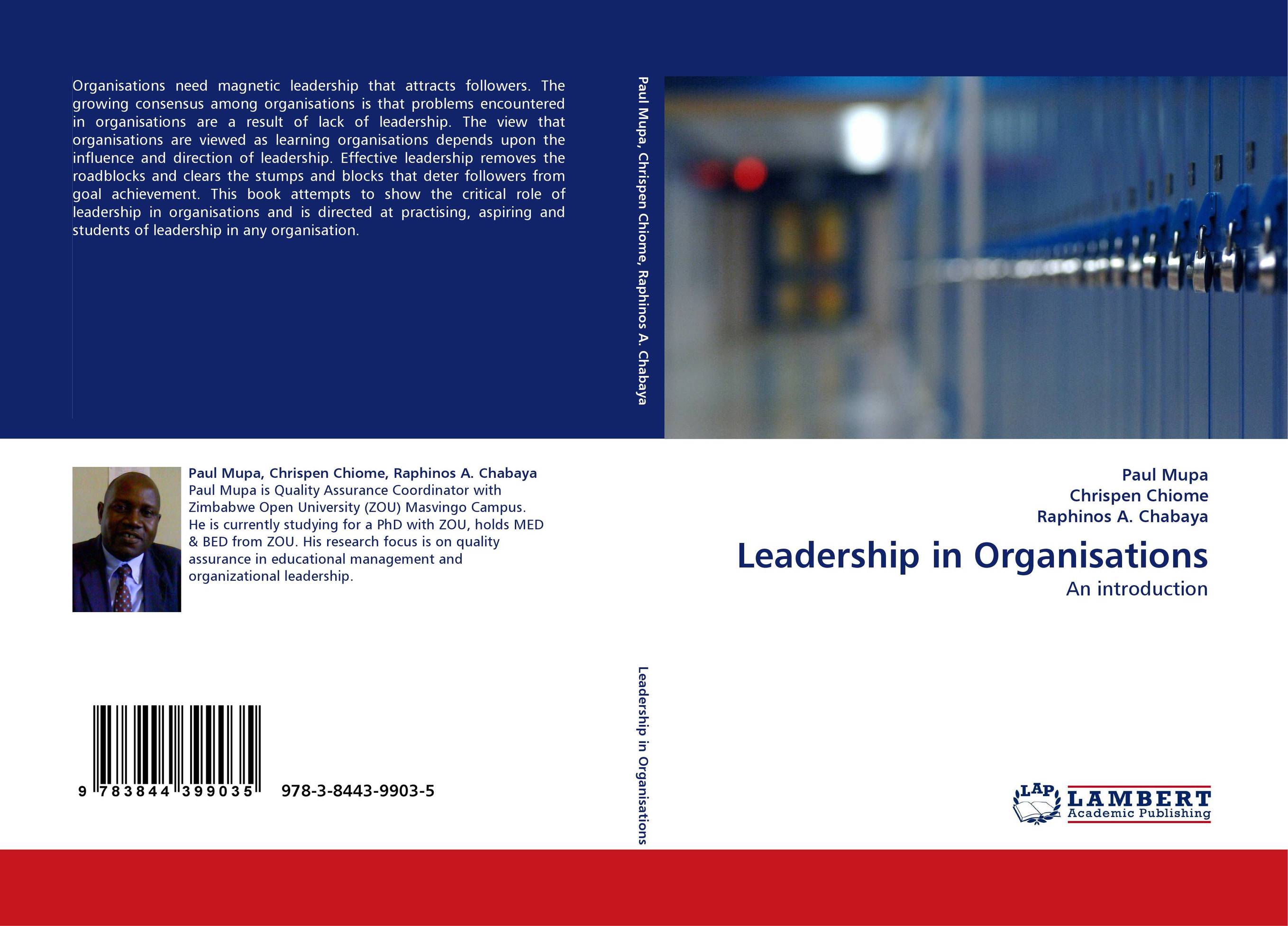 Leadership in Organisations. An introduction.