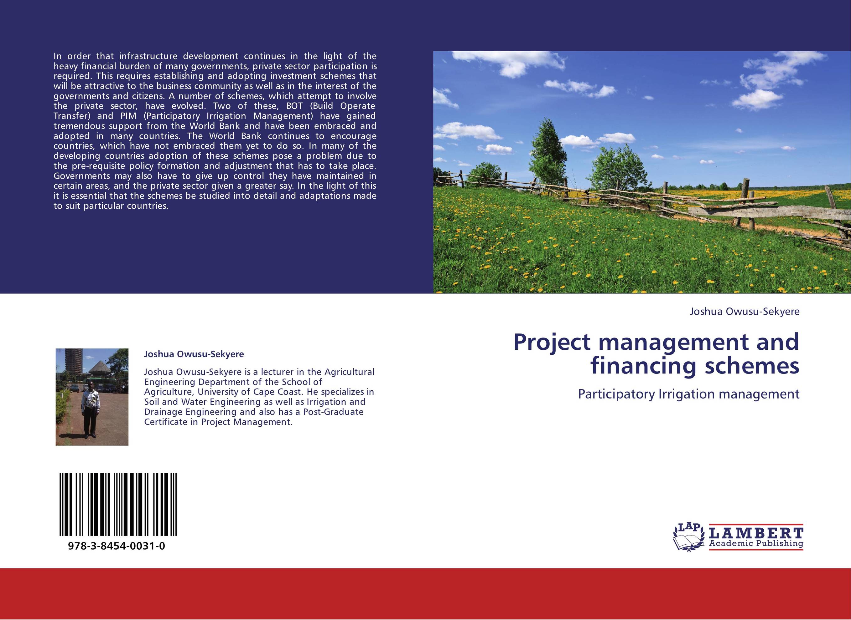 Project management and financing schemes. Participatory Irrigation management.