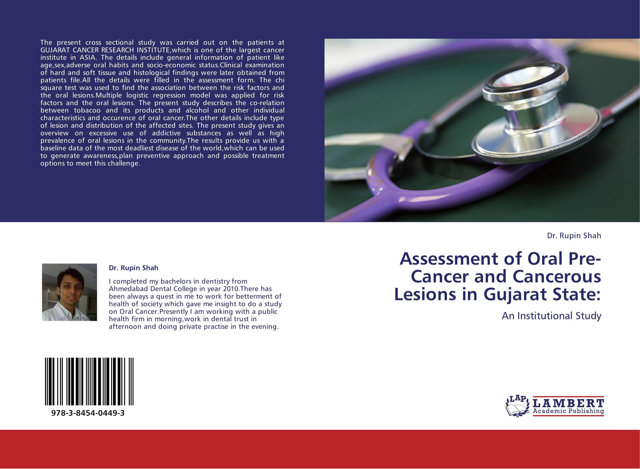 Assessment of Oral Pre-Cancer and Cancerous Lesions in Gujarat State:. An Institutional Study.