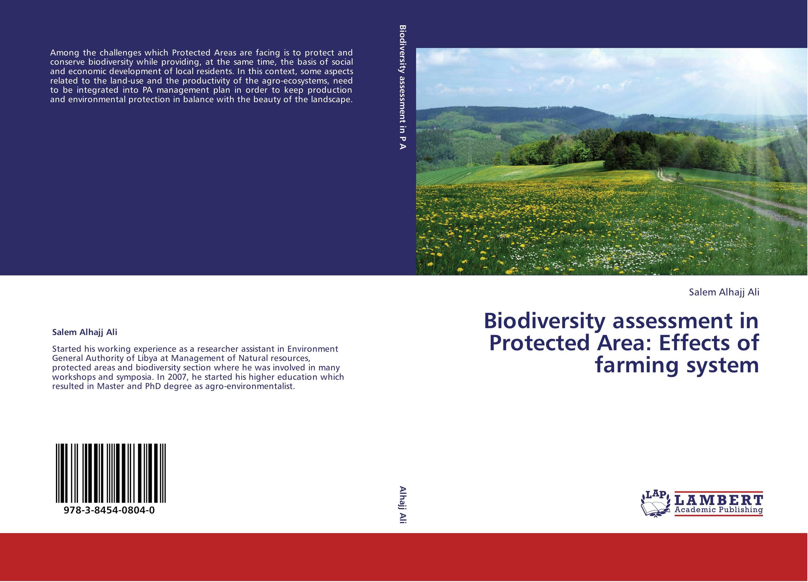 Biodiversity assessment in Protected Area: Effects of farming system..