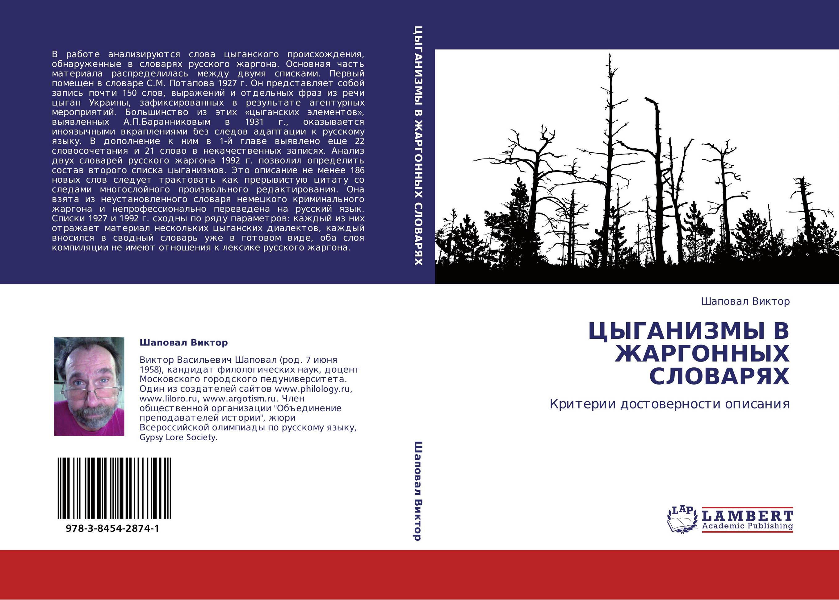 ЦЫГАНИЗМЫ В ЖАРГОННЫХ СЛОВАРЯХ. Критерии достоверности описания.