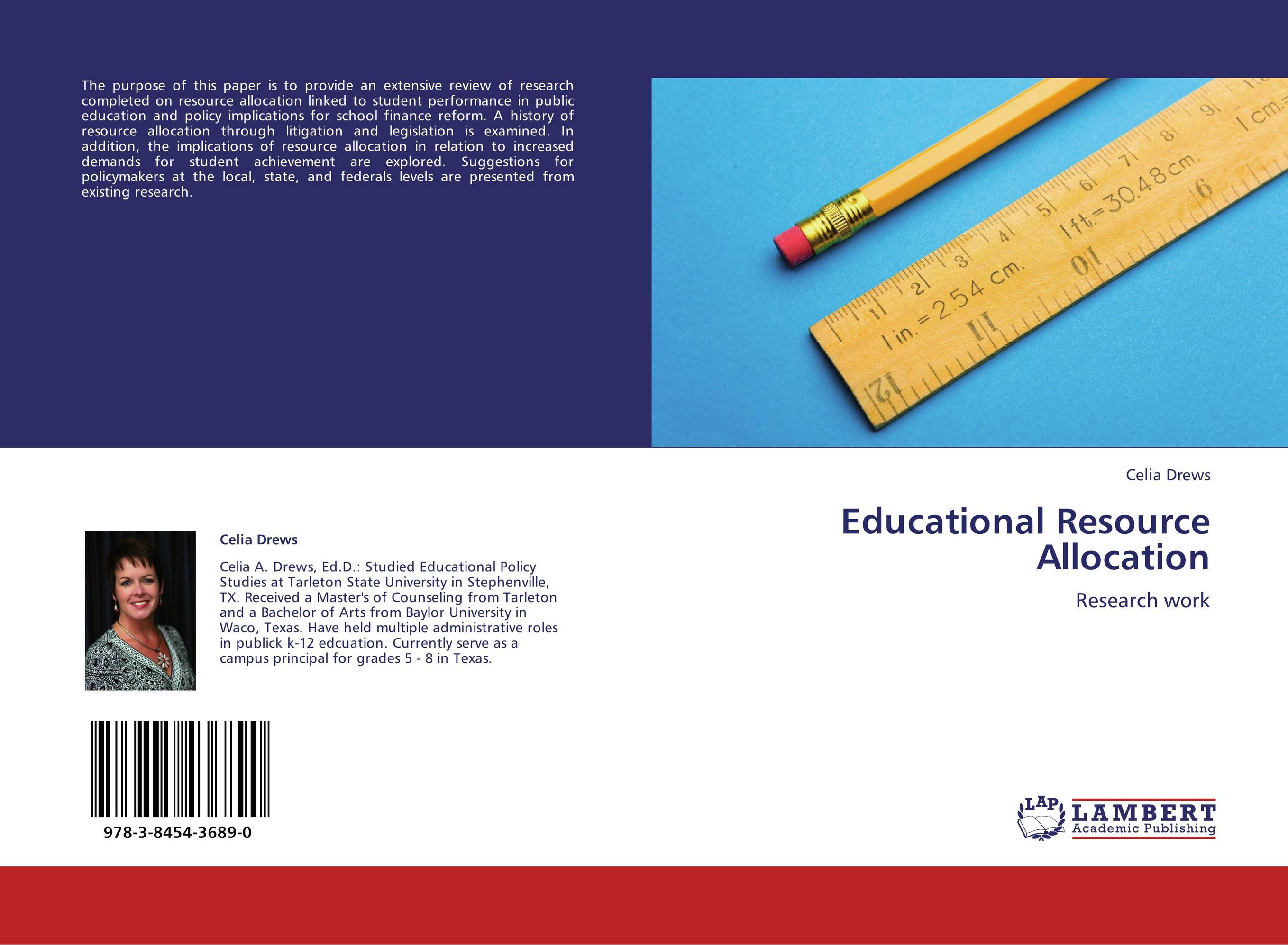 Educational Resource Allocation. Research work.
