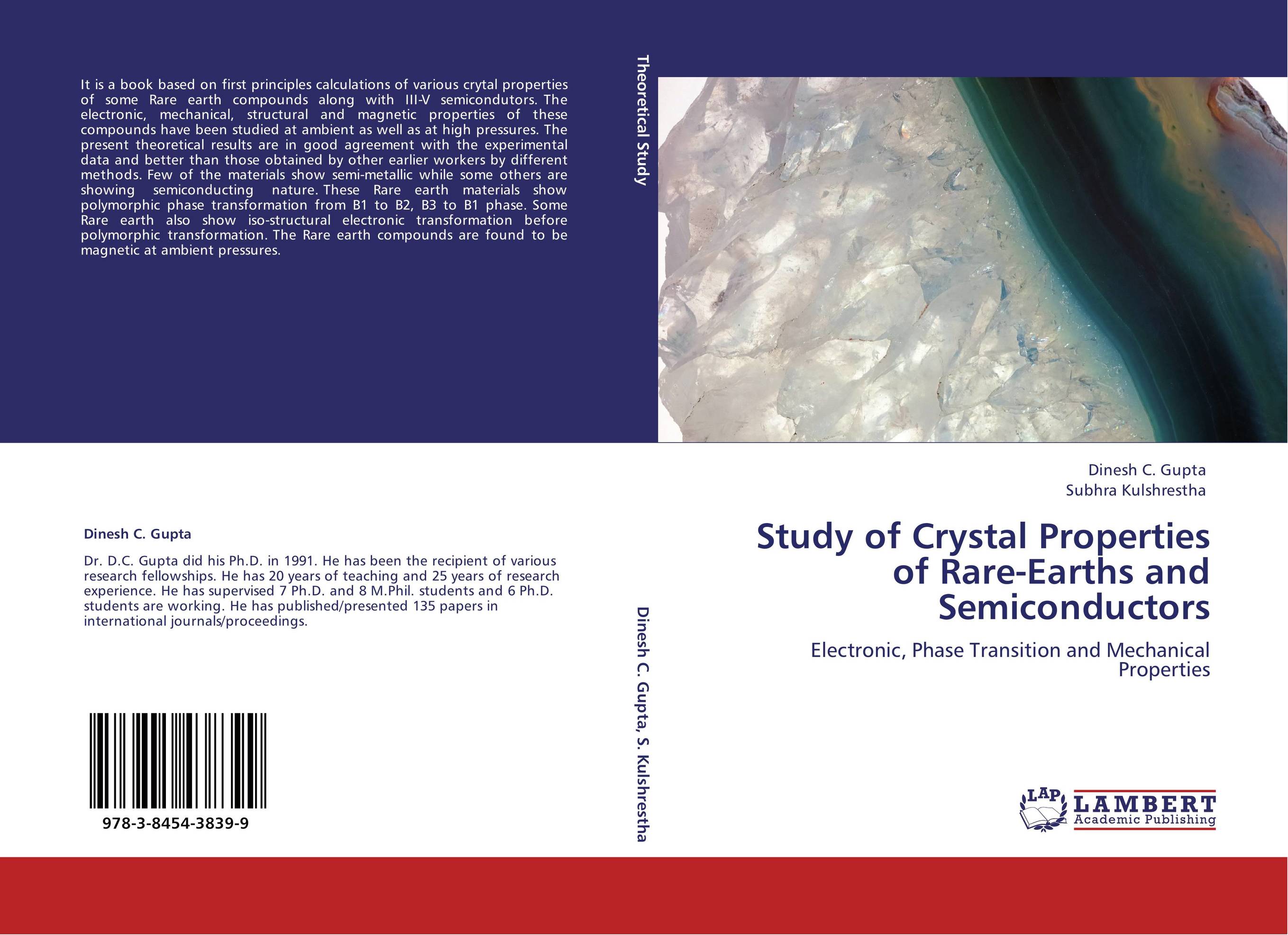 9783845438399 Study of Crystal Properties of RareEarths and Semiconductors Di 9783845438399 Study of Crystal Properties of RareEarths and Semiconductors Di