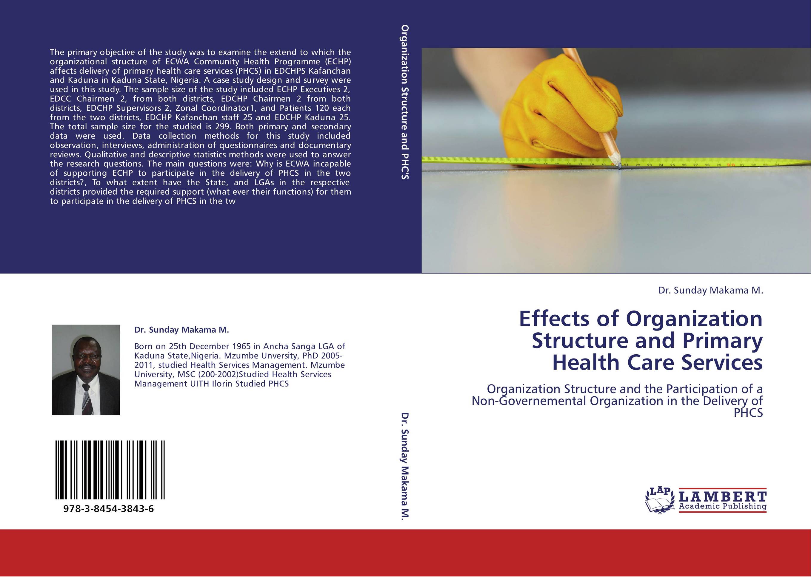 Effects of Organization Structure and Primary Health Care Services. Organization Structure and the Participation of a Non-Governemental Organization in the Delivery of PHCS.