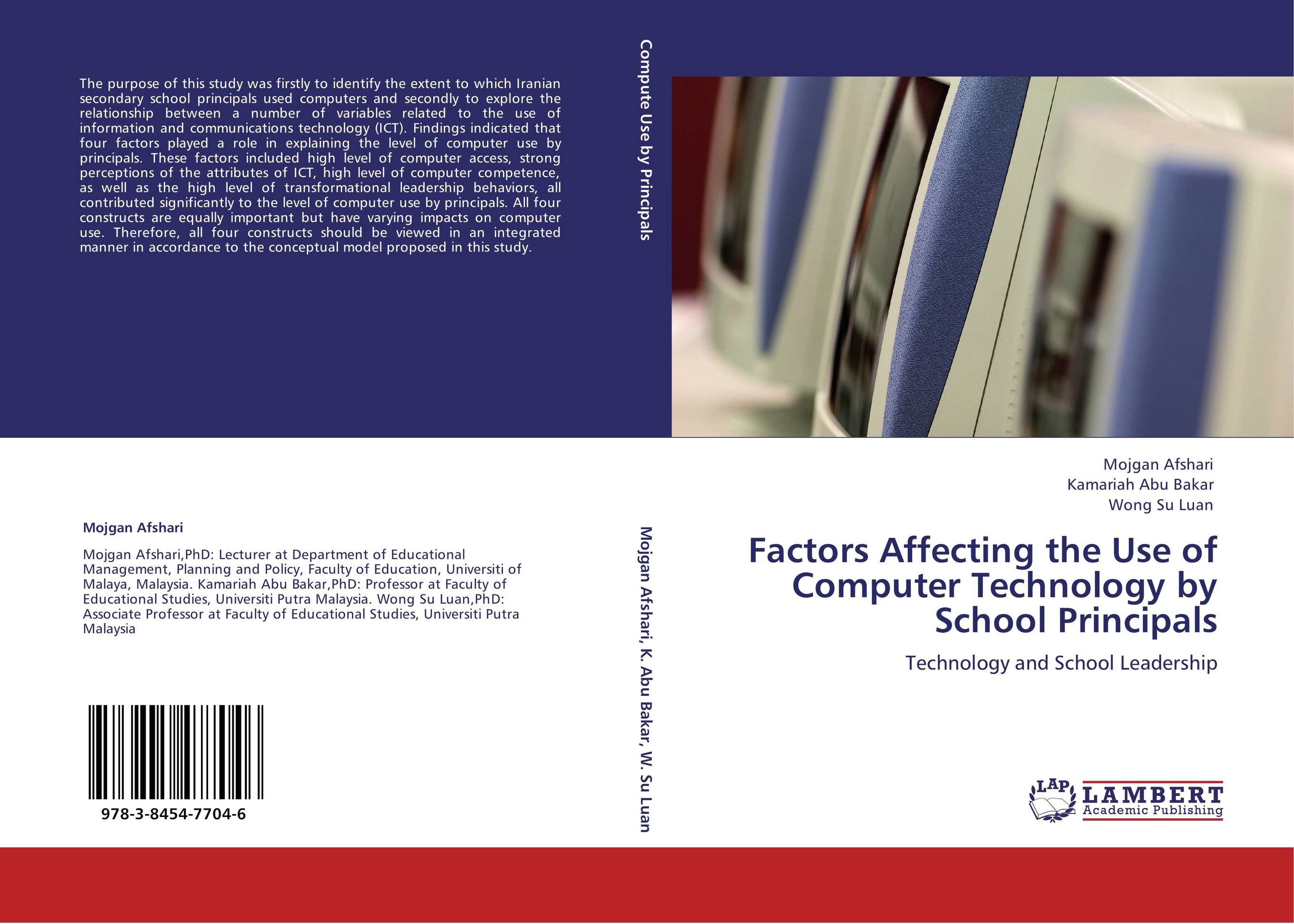 Factors Affecting the Use of Computer Technology by School Principals. Technology and School Leadership.