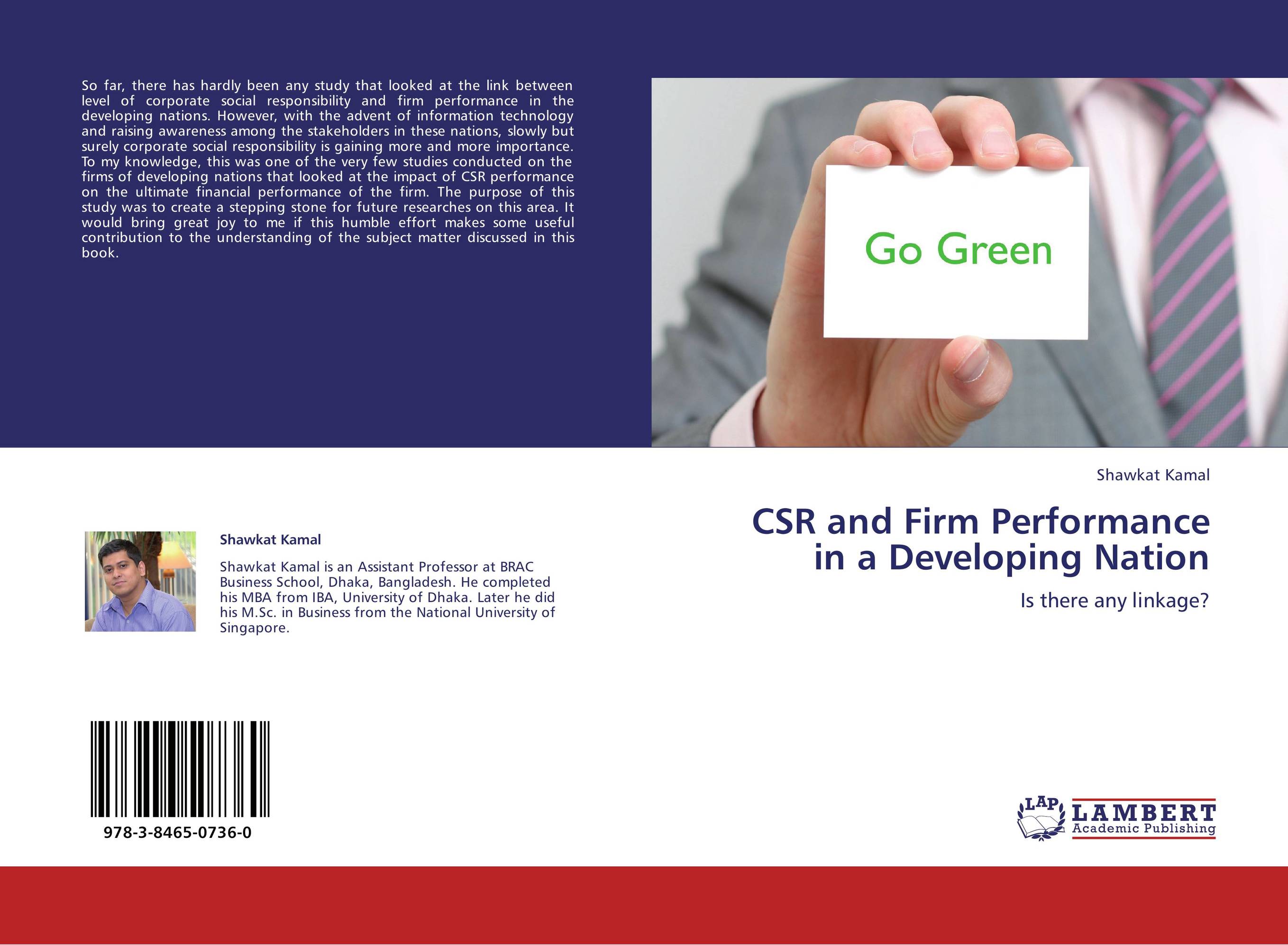CSR and Firm Performance in a Developing Nation. Is there any linkage?.
