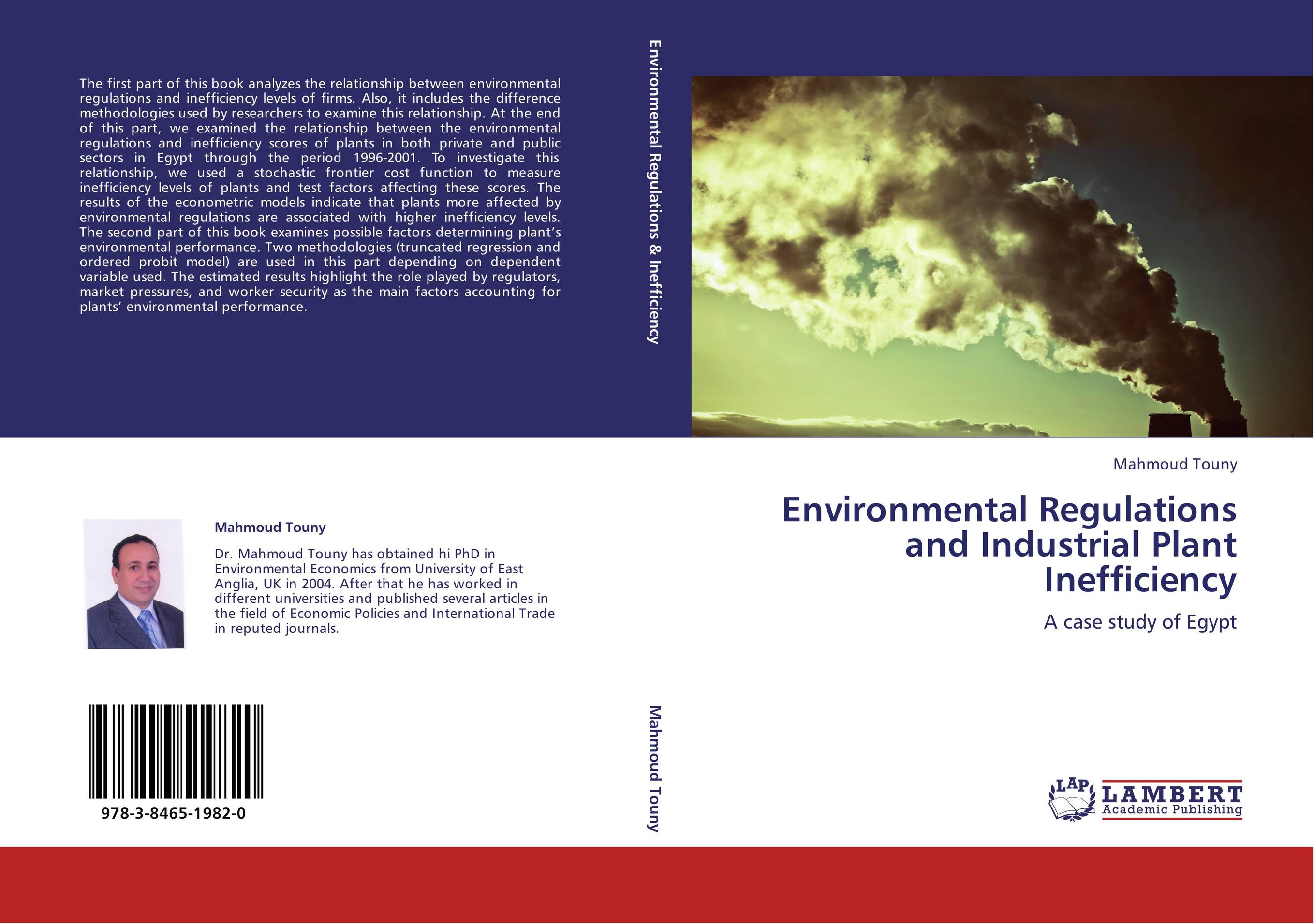 Environmental Regulations and Industrial Plant Inefficiency. A case study of Egypt.