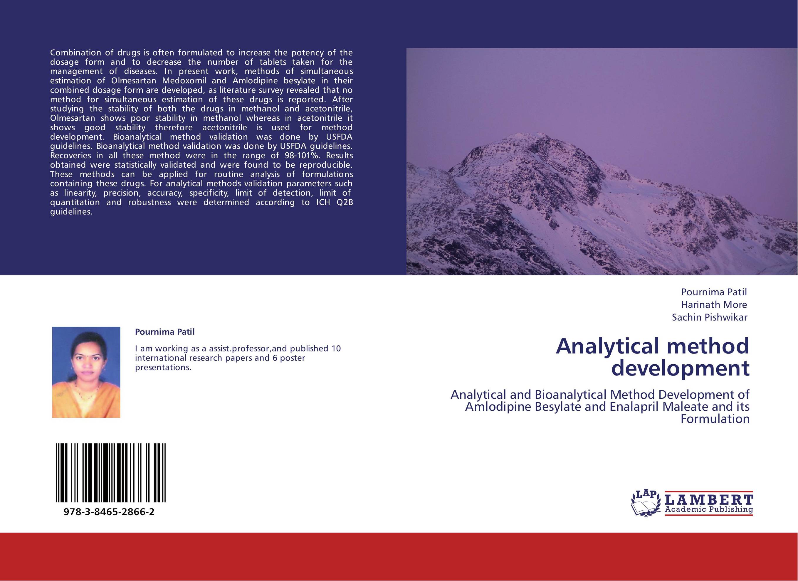 Analytical method development. Analytical and Bioanalytical Method Development of Amlodipine Besylate and Enalapril Maleate and its Formulation.