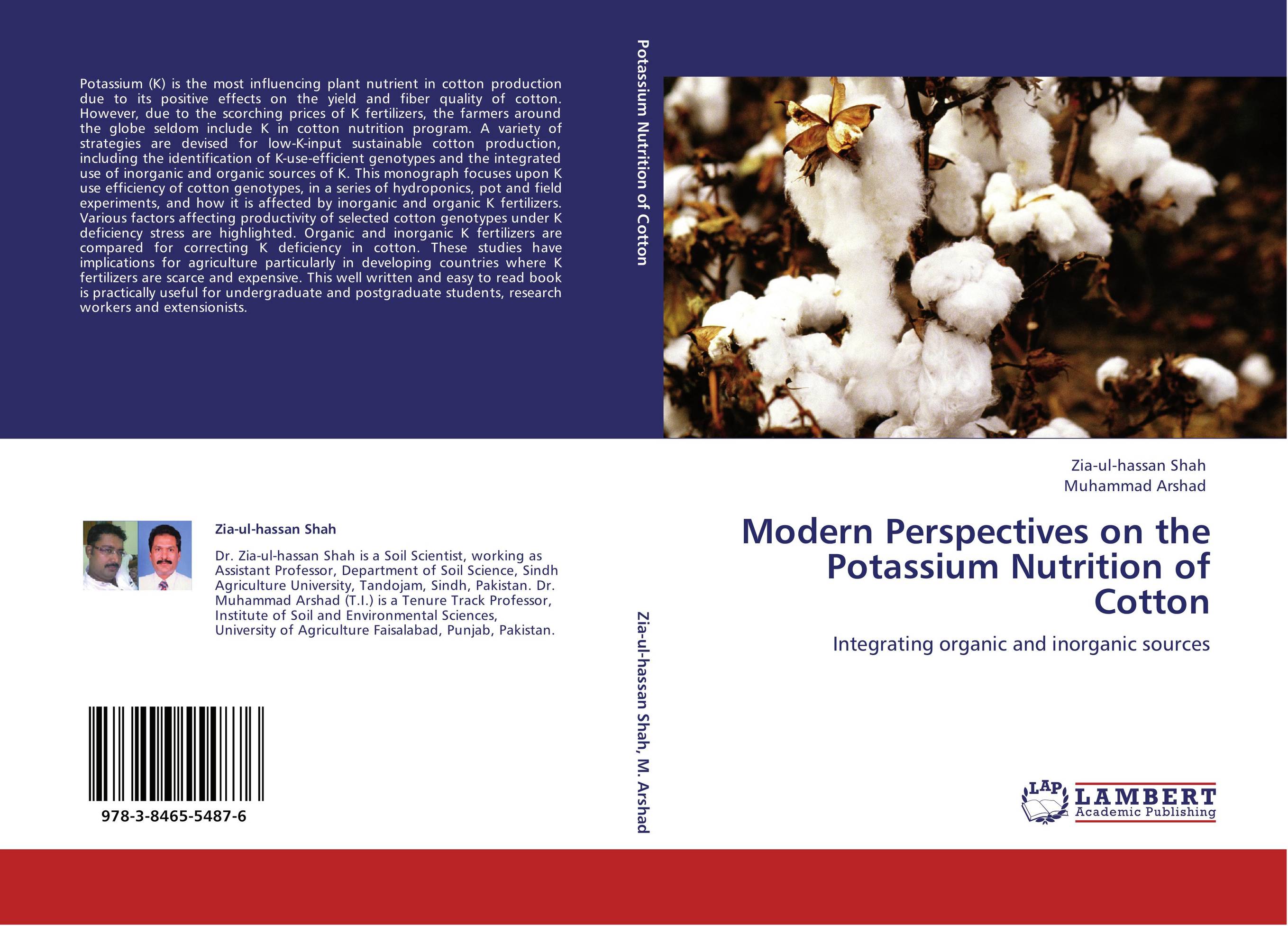 Modern Perspectives on the Potassium Nutrition of Cotton. Integrating organic and inorganic sources.