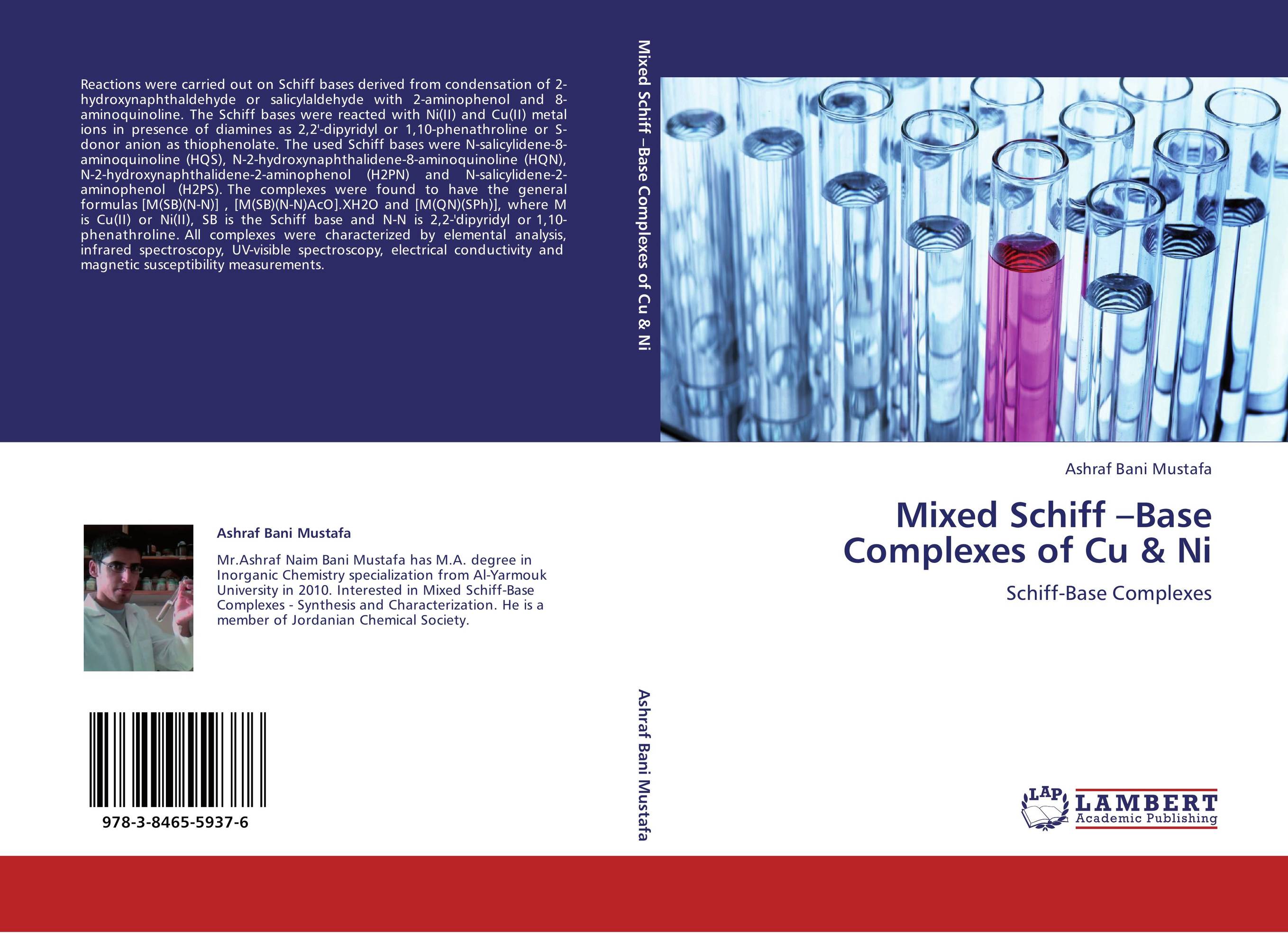 Mixed Schiff –Base Complexes of Cu &amp; Ni. Schiff-Base Complexes.