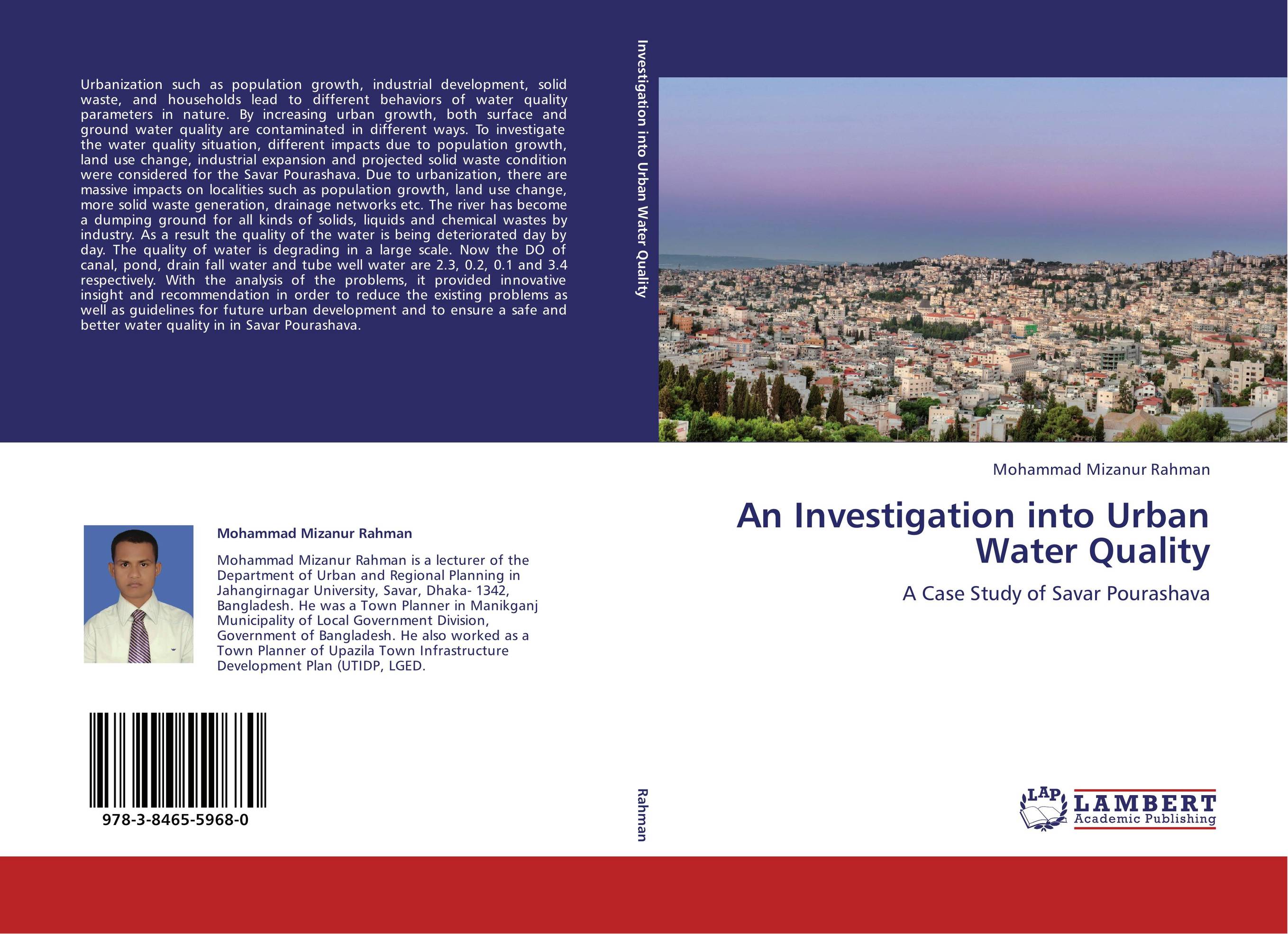 An Investigation into Urban Water Quality. A Case Study of Savar Pourashava.