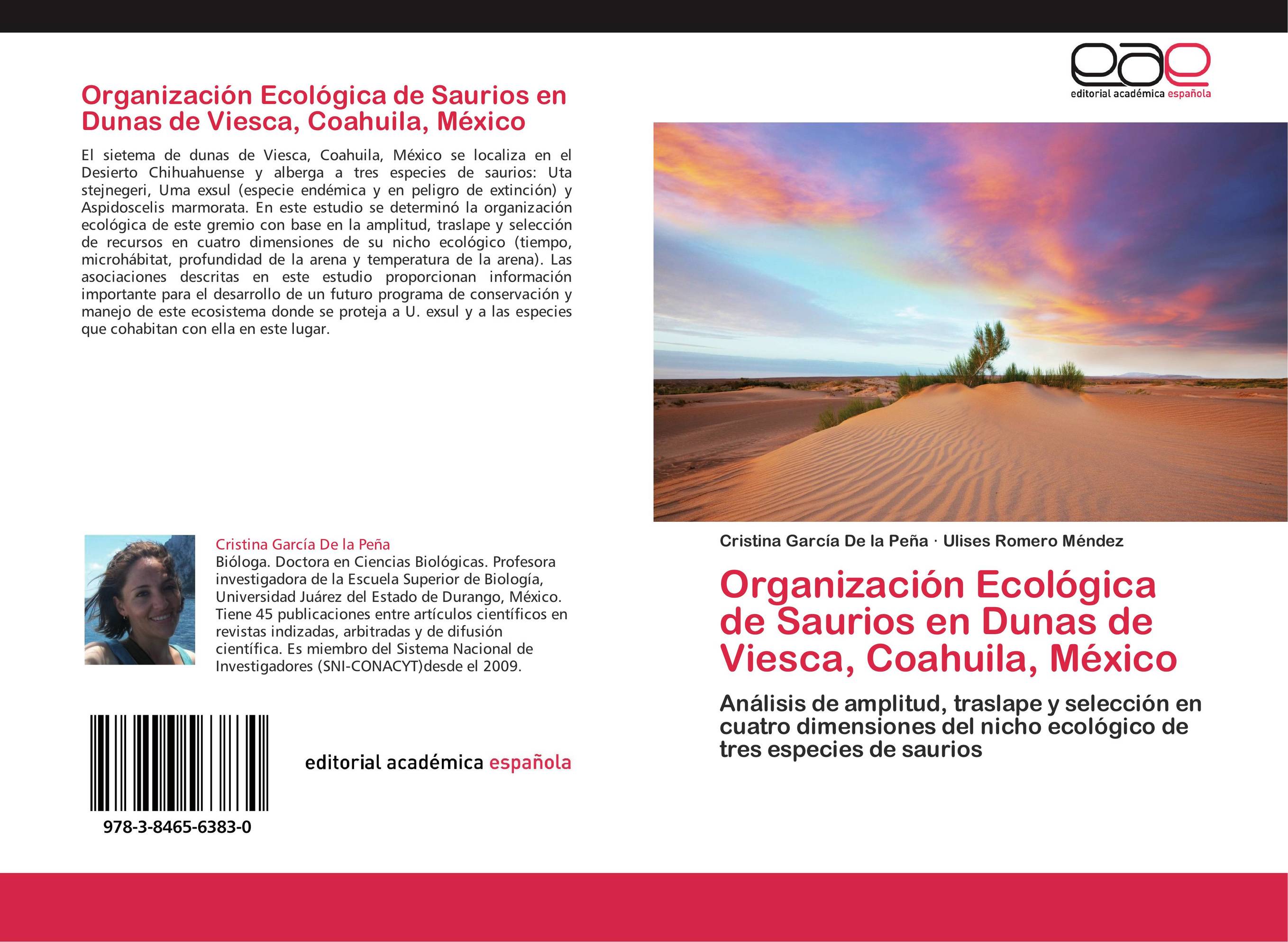 Organización Ecológica de Saurios en Dunas de Viesca, Coahuila, México