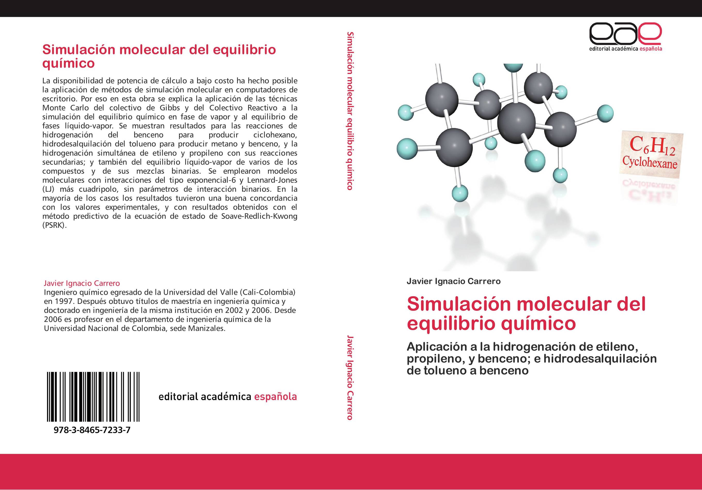 Simulación molecular del equilibrio químico