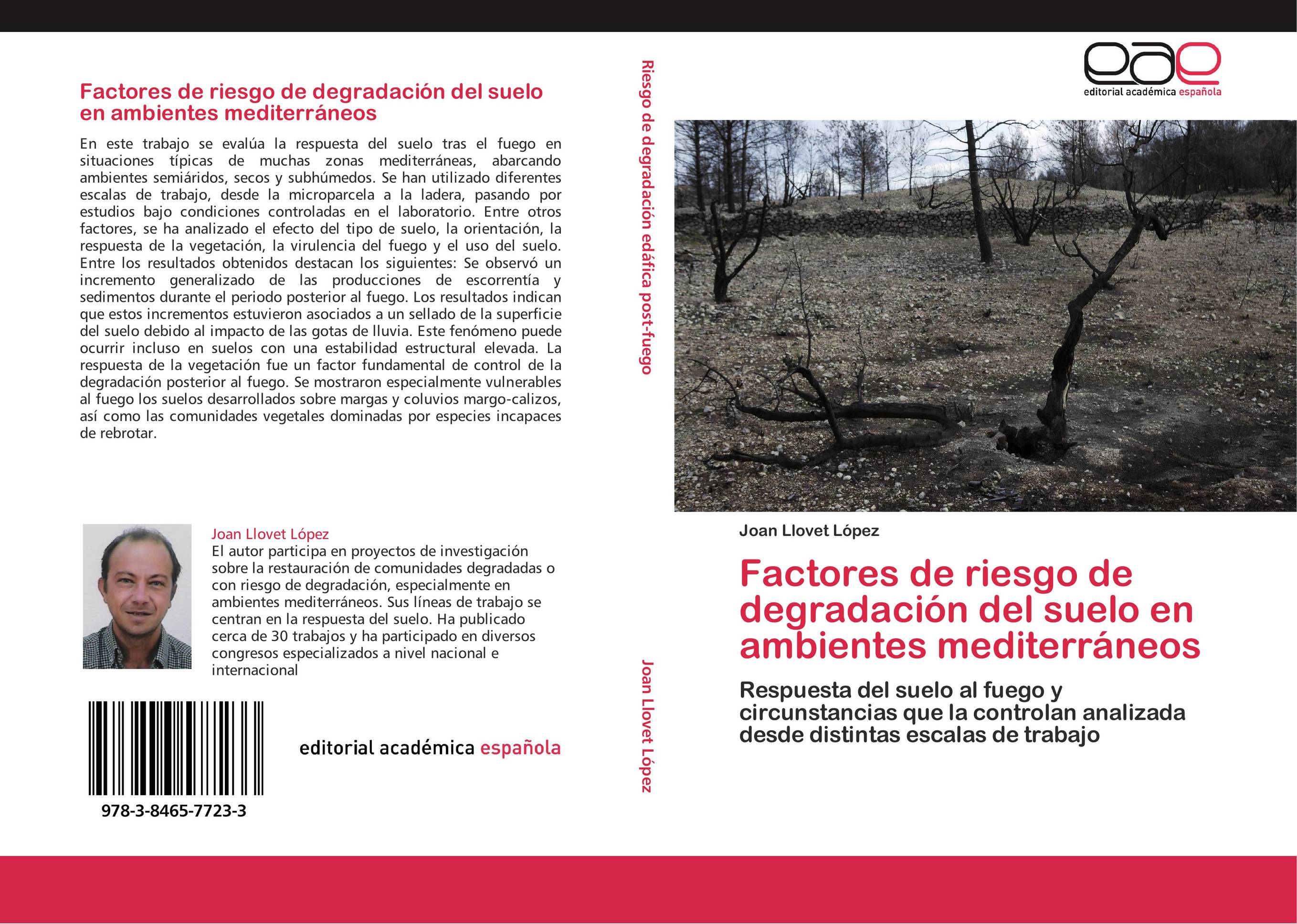 Factores de riesgo de degradación del suelo en ambientes mediterráneos