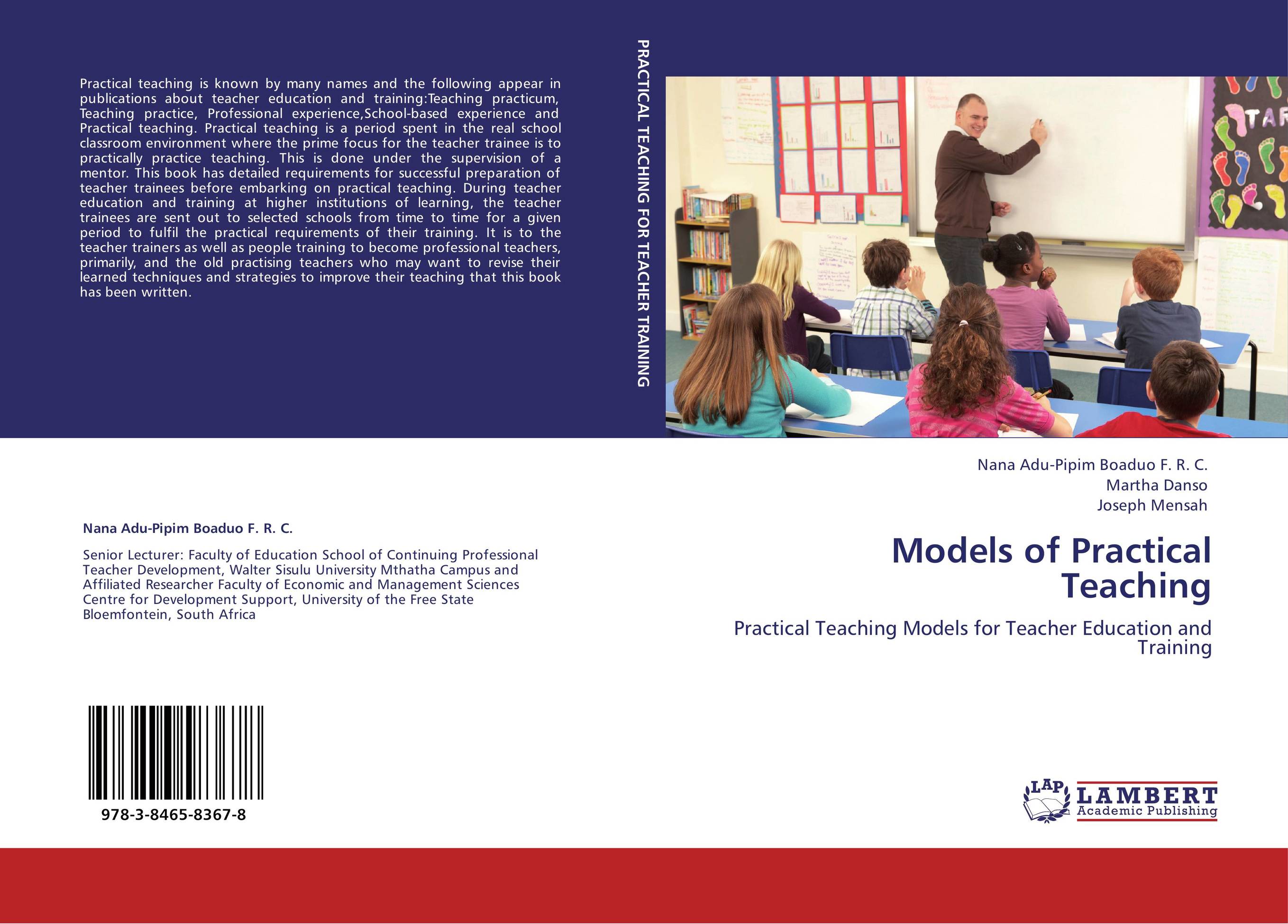 Models of Practical Teaching. Practical Teaching Models for Teacher Education and Training.