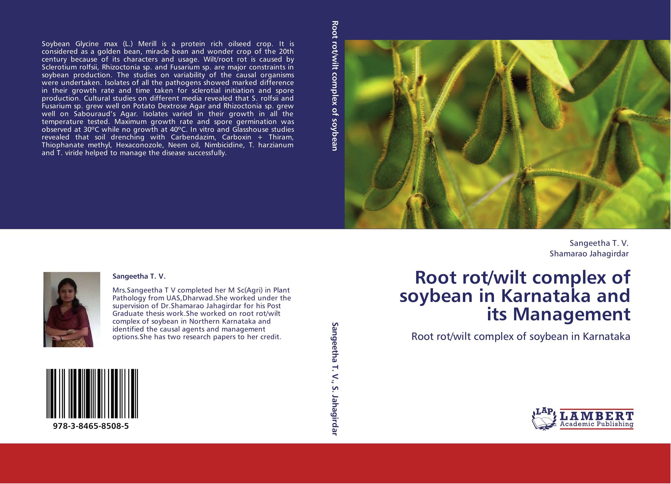Root rot/wilt complex of soybean in Karnataka and its Management. Root rot/wilt complex of soybean in Karnataka.