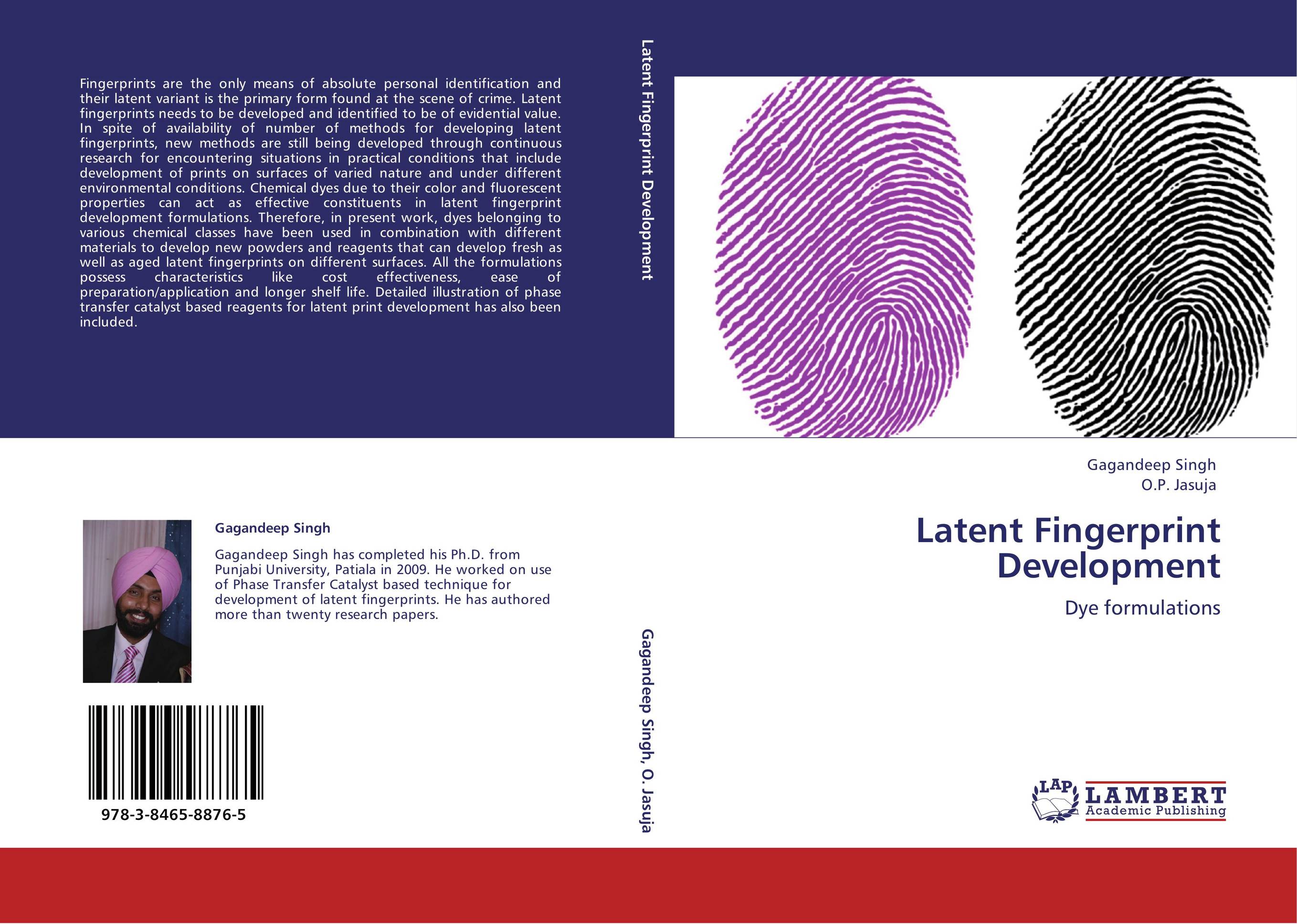 Latent Fingerprint Development. Dye formulations.