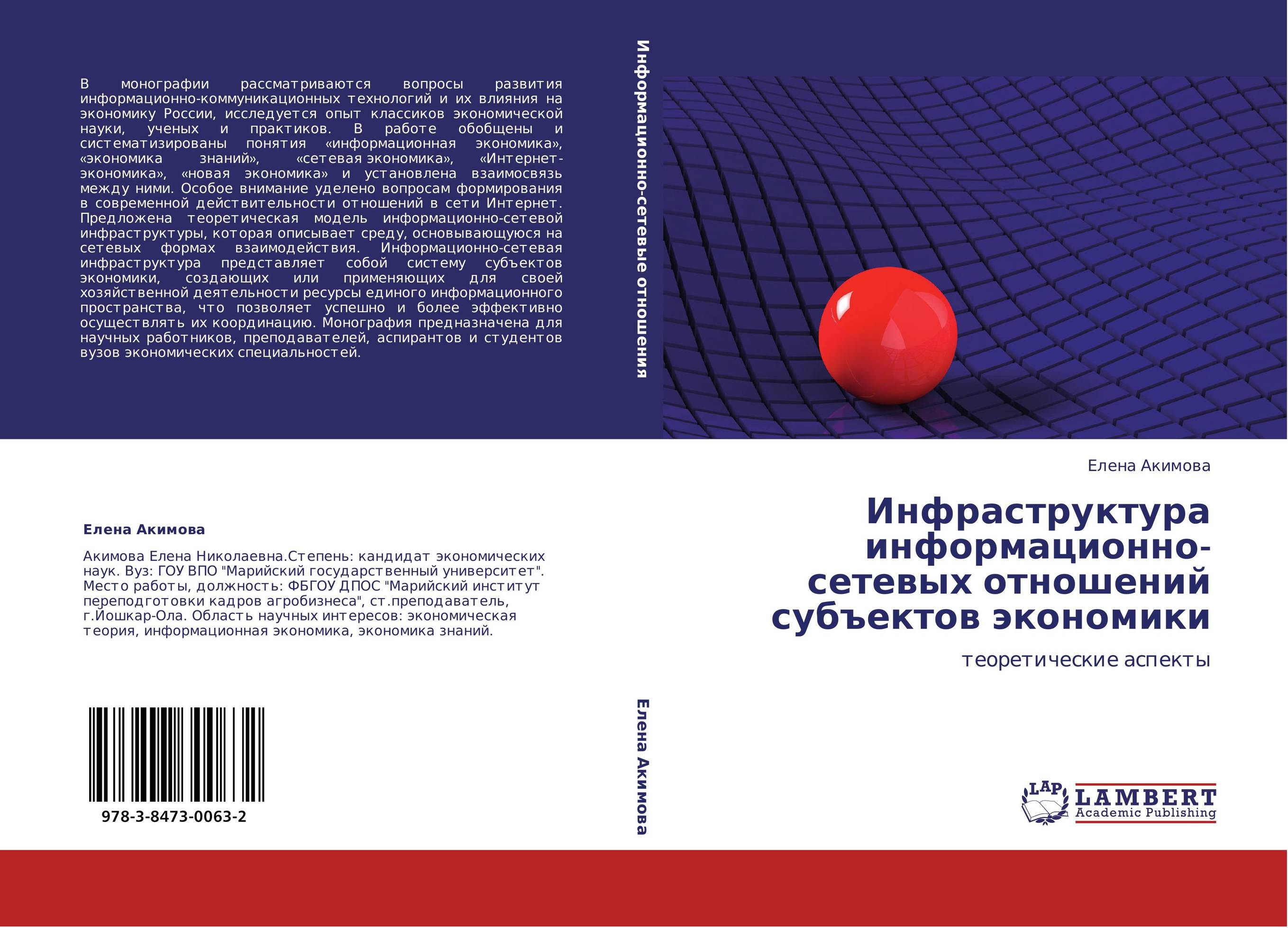 Инфраструктура информационно-сетевых отношений субъектов экономики. Теоретические аспекты.