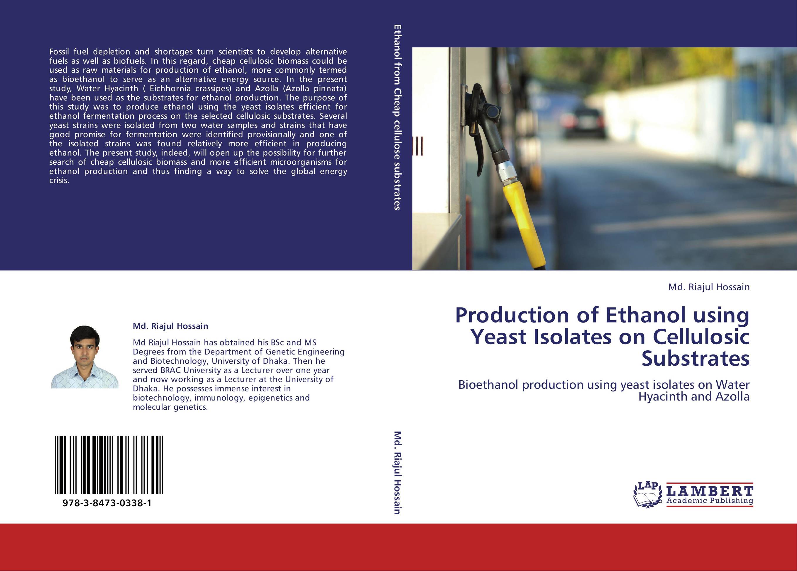Production of Ethanol using Yeast Isolates on Cellulosic Substrates. Bioethanol production using yeast isolates on Water Hyacinth and Azolla.