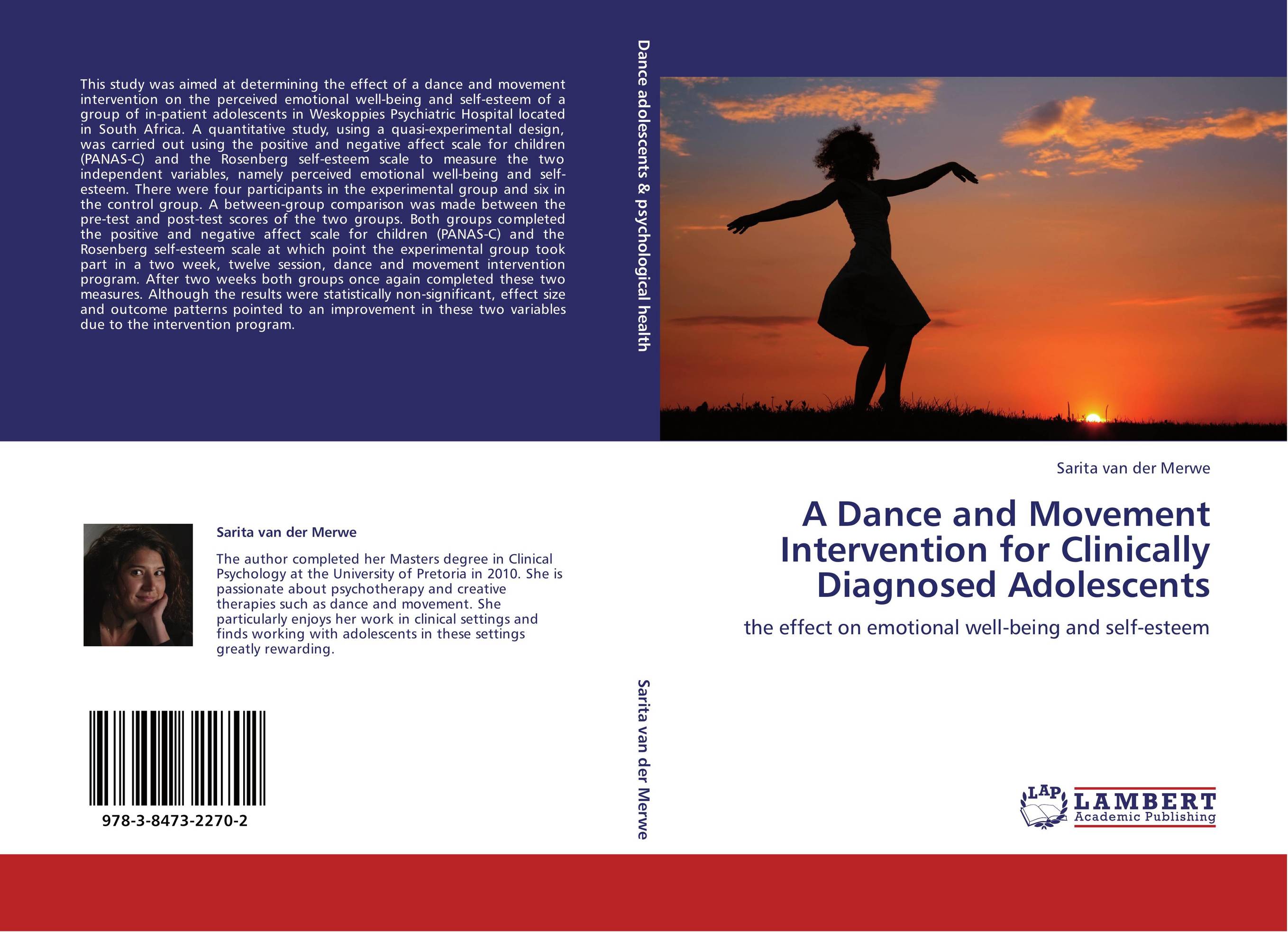 A Dance and Movement Intervention for Clinically Diagnosed Adolescents. The effect on emotional well-being and self-esteem.