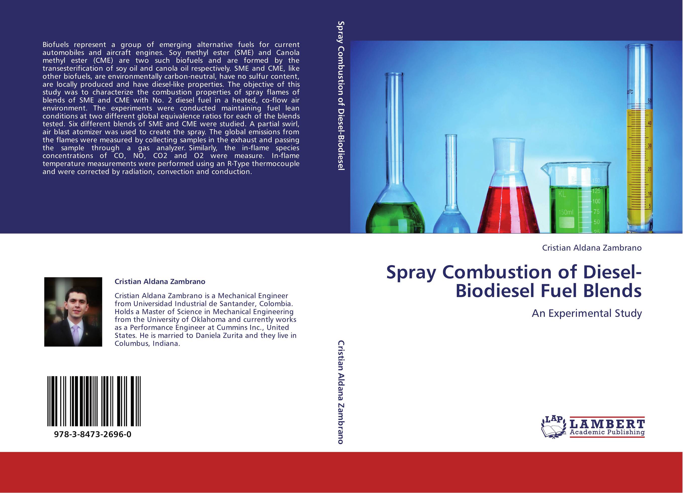 Spray Combustion of Diesel-Biodiesel Fuel Blends. An Experimental Study.