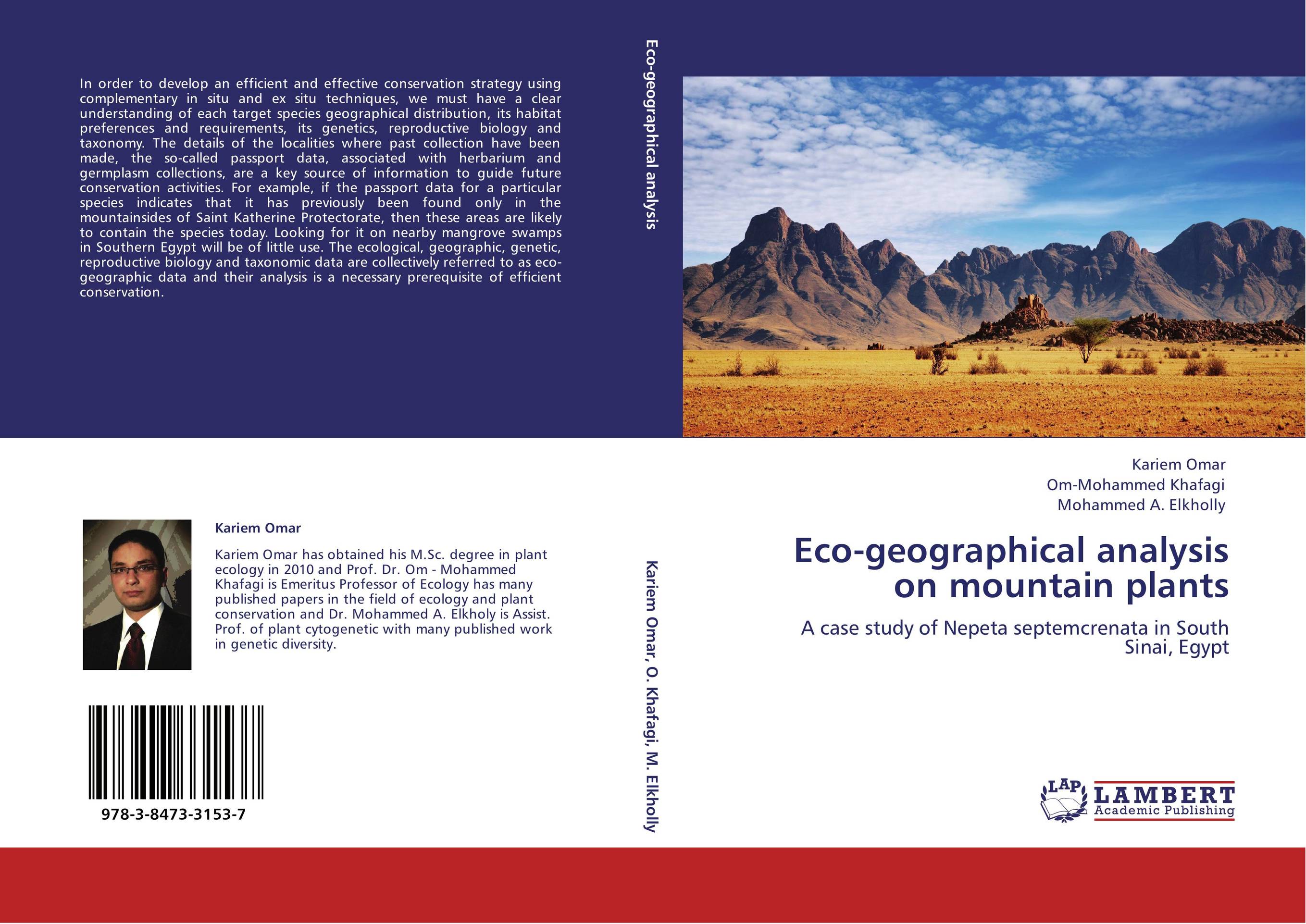 Eco-geographical analysis on mountain plants. A case study of Nepeta septemcrenata in South Sinai, Egypt.
