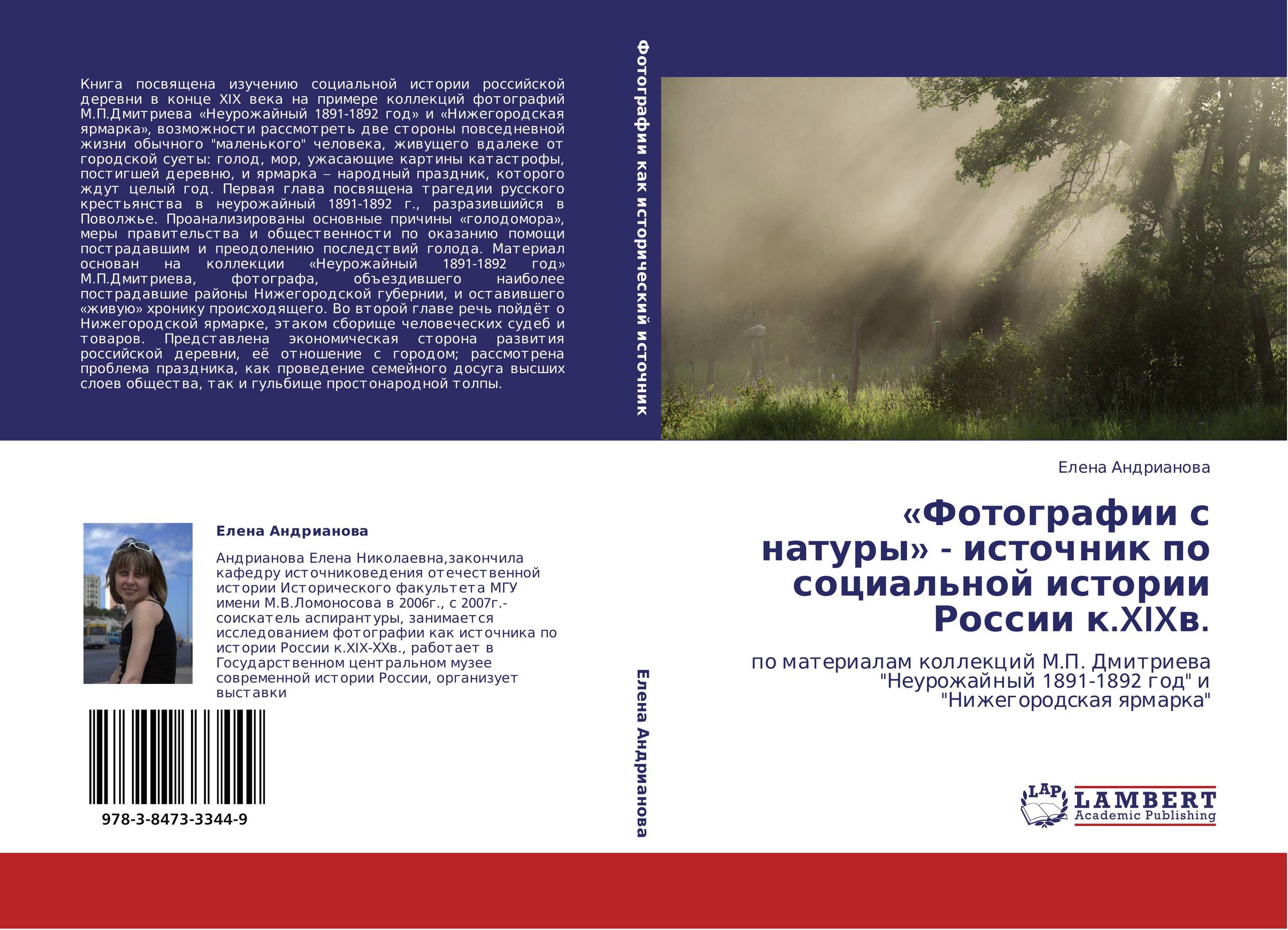 «Фотографии с натуры» - источник по социальной истории России к.XIXв.. По материалам коллекций М.П. Дмитриева "Неурожайный 1891-1892 год" и "Нижегородская ярмарка".