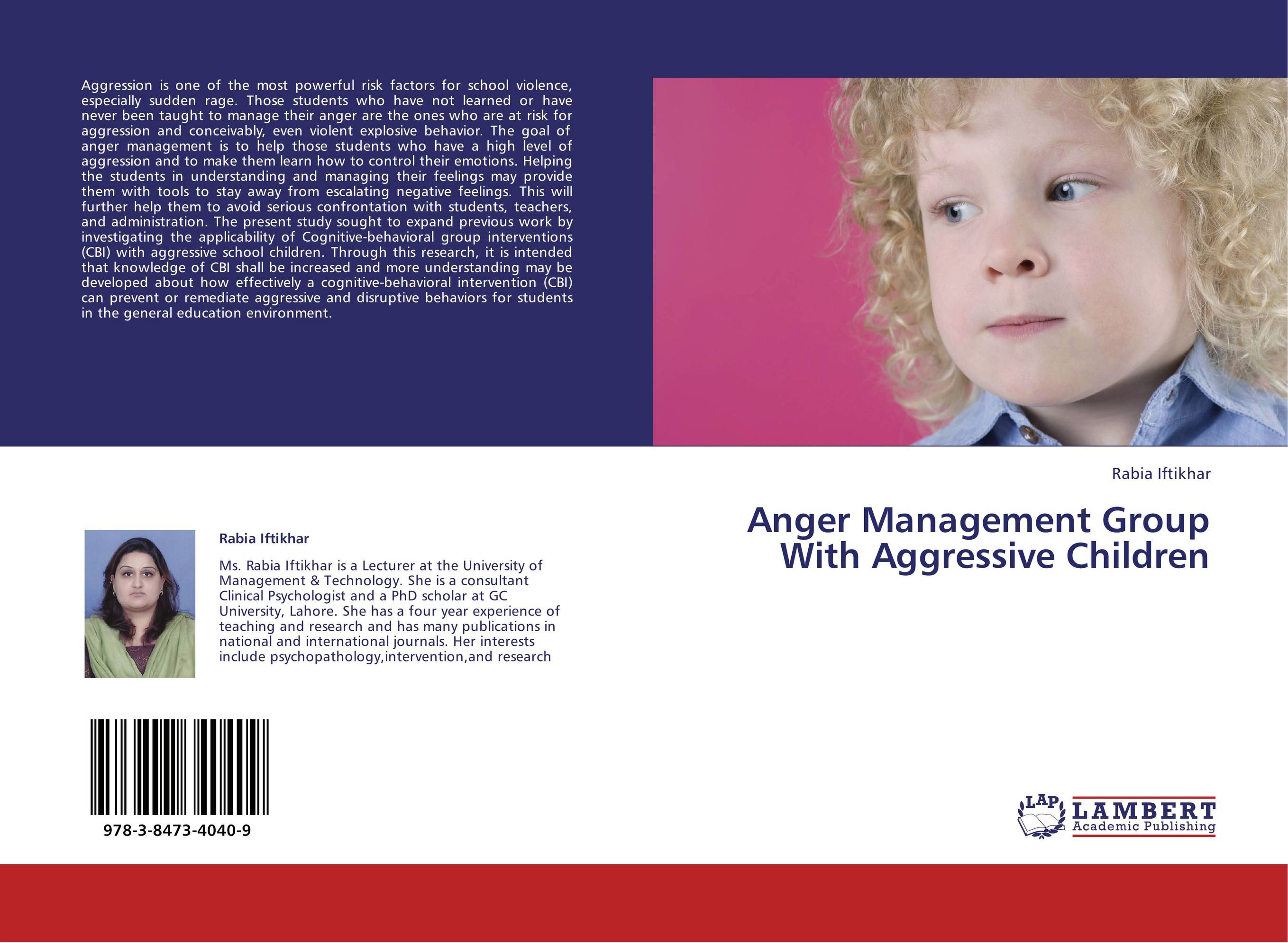 Anger Management Group With Aggressive Children..