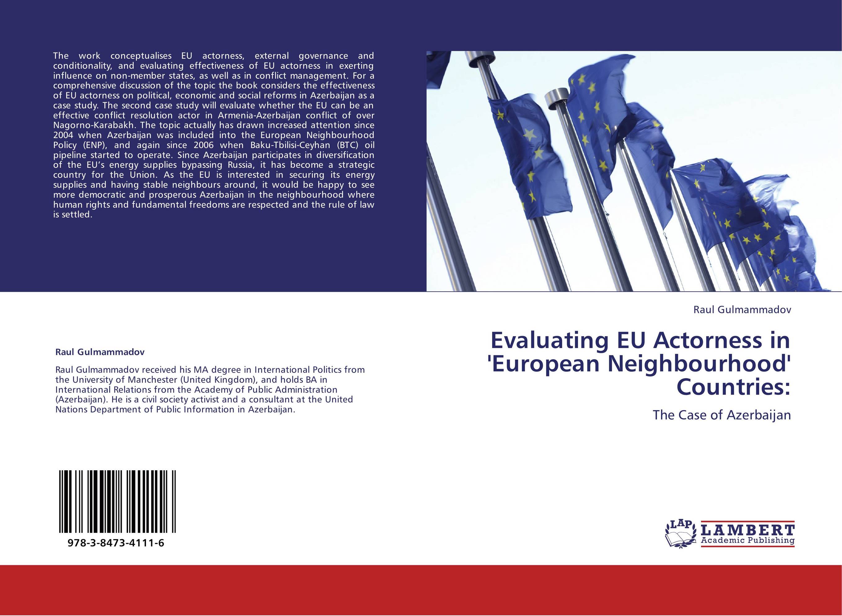 Evaluating EU Actorness in 'European Neighbourhood' Countries:. The Case of Azerbaijan.