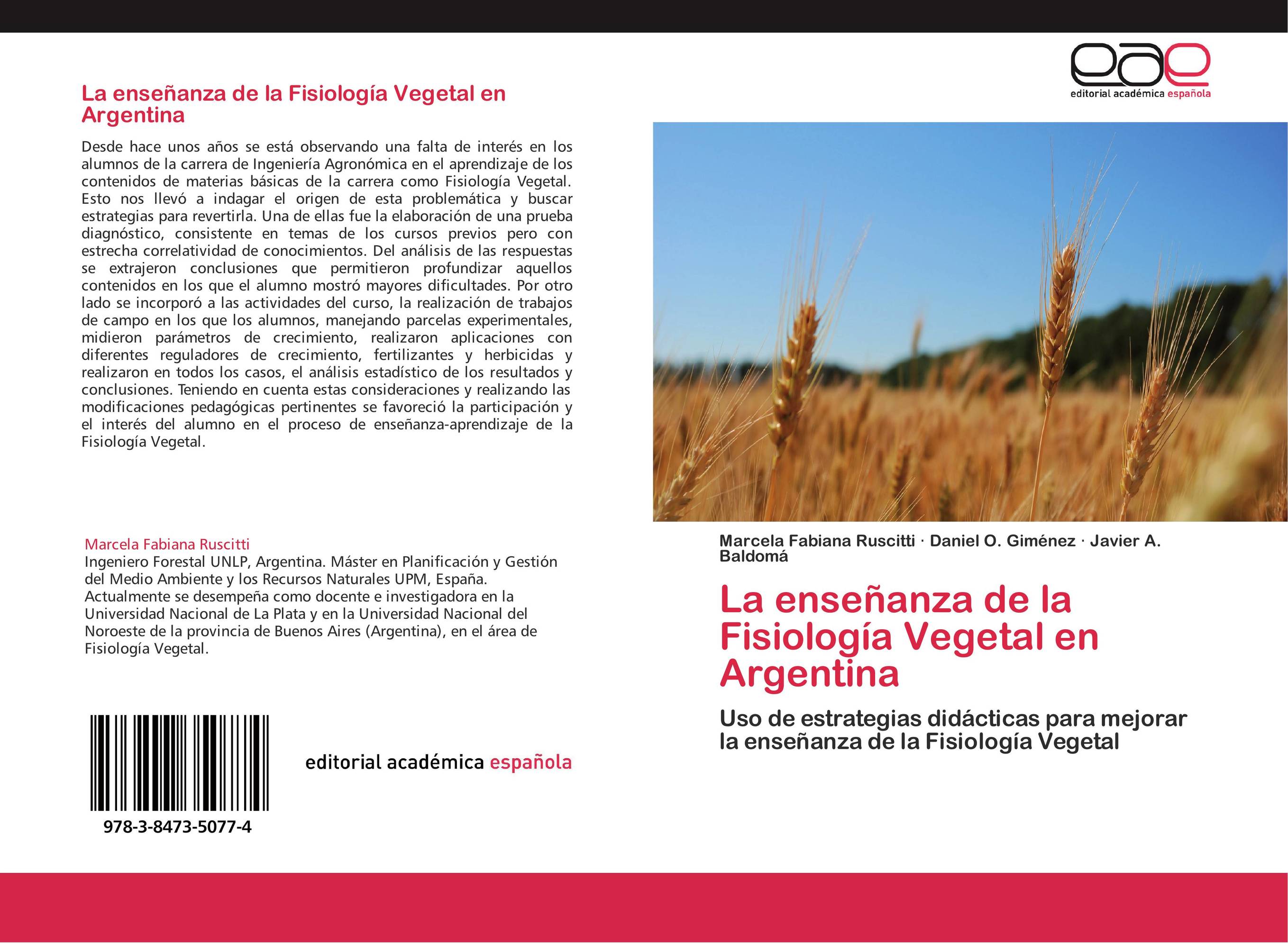 La enseñanza de la Fisiología Vegetal en Argentina