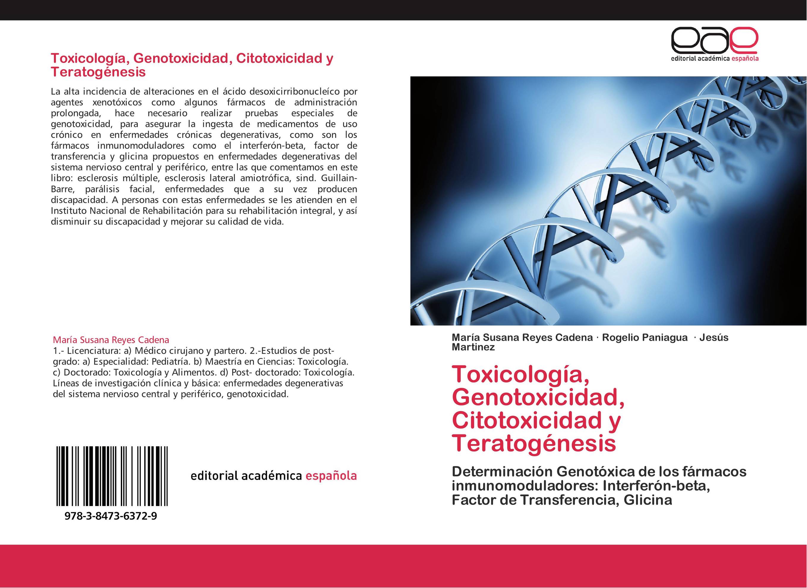Toxicología, Genotoxicidad, Citotoxicidad y Teratogénesis