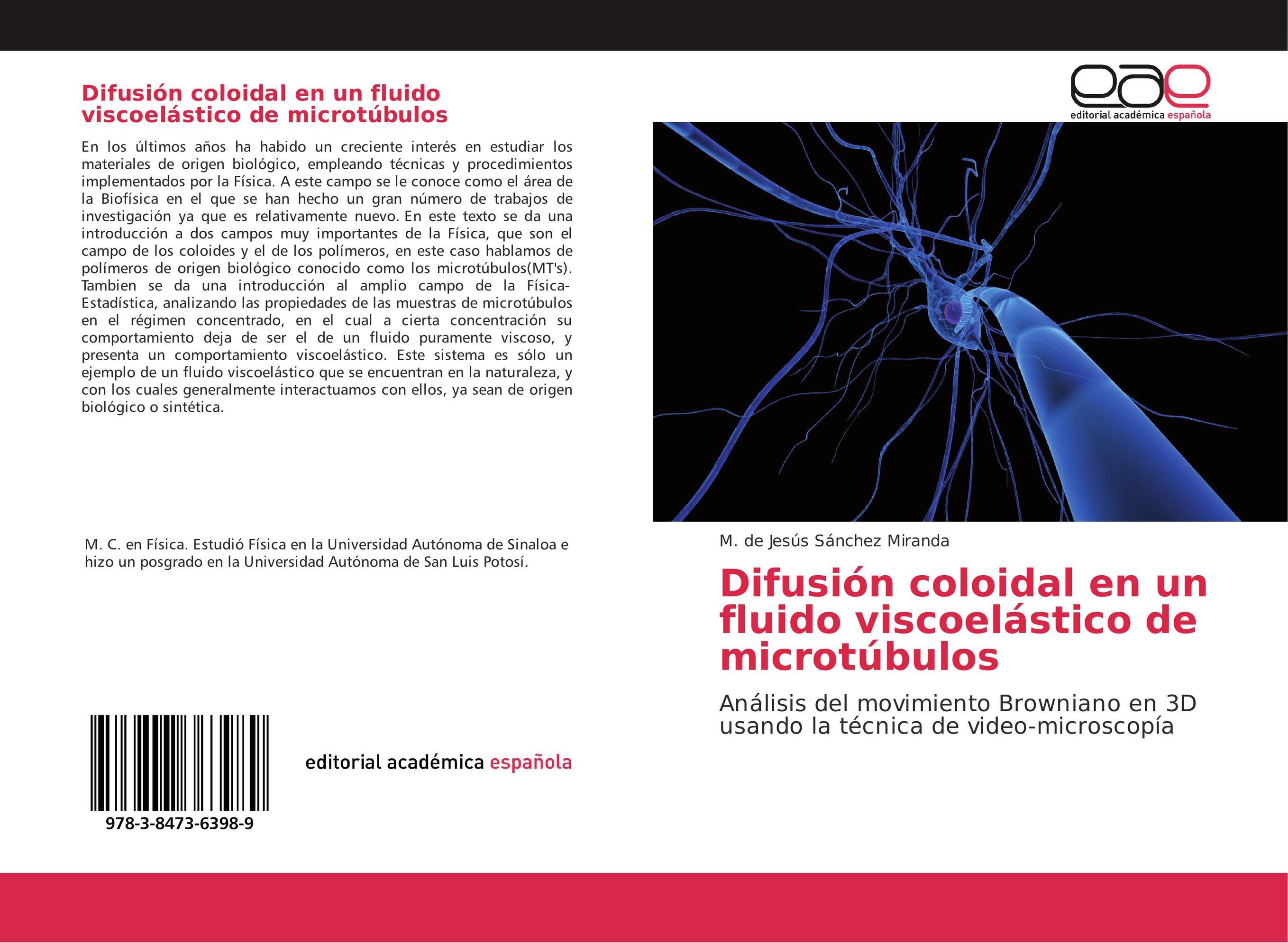 Difusión coloidal en un fluido viscoelástico de microtúbulos