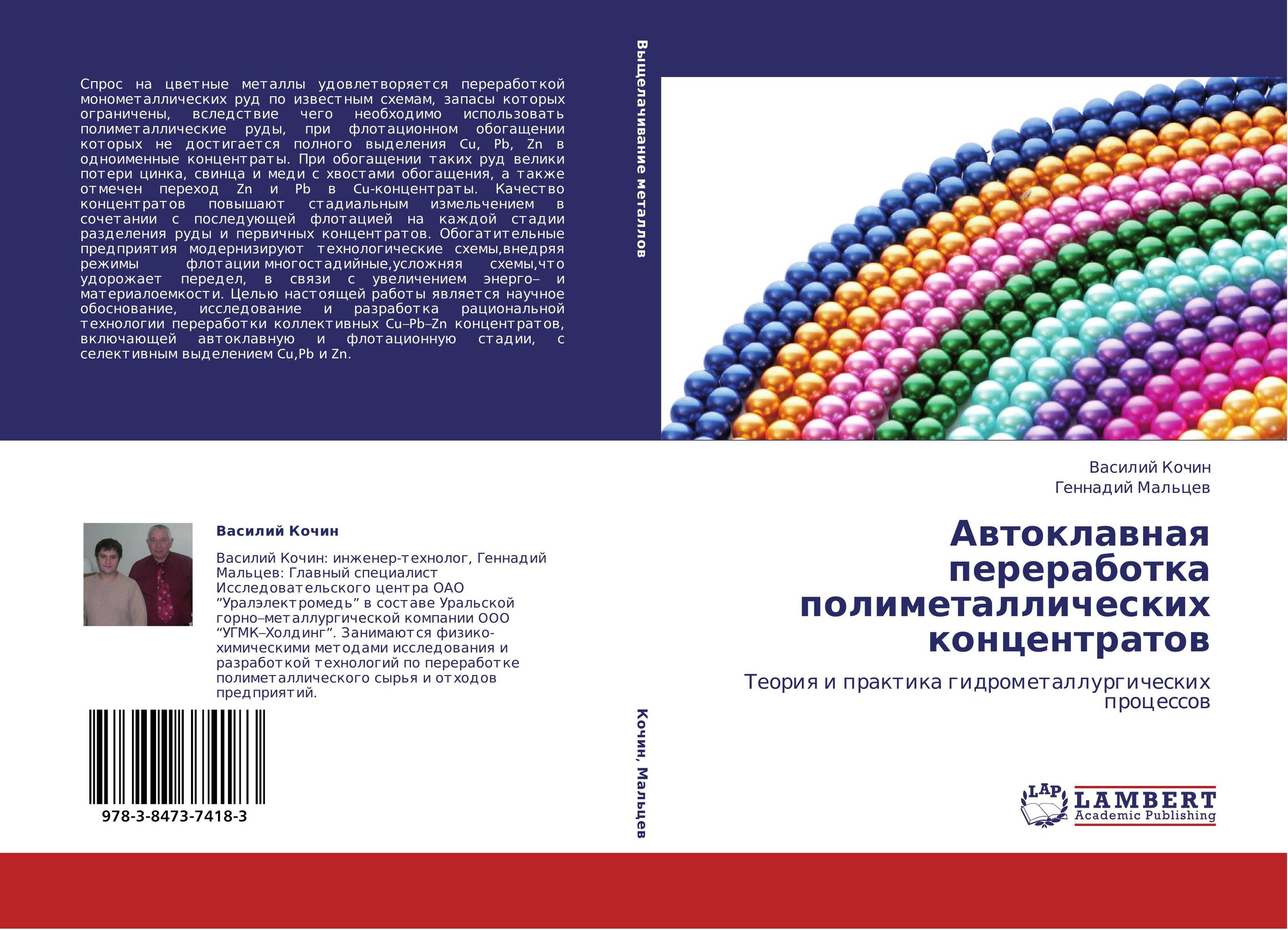 Автоклавная переработка полиметаллических концентратов. Теория и практика гидрометаллургических процессов.