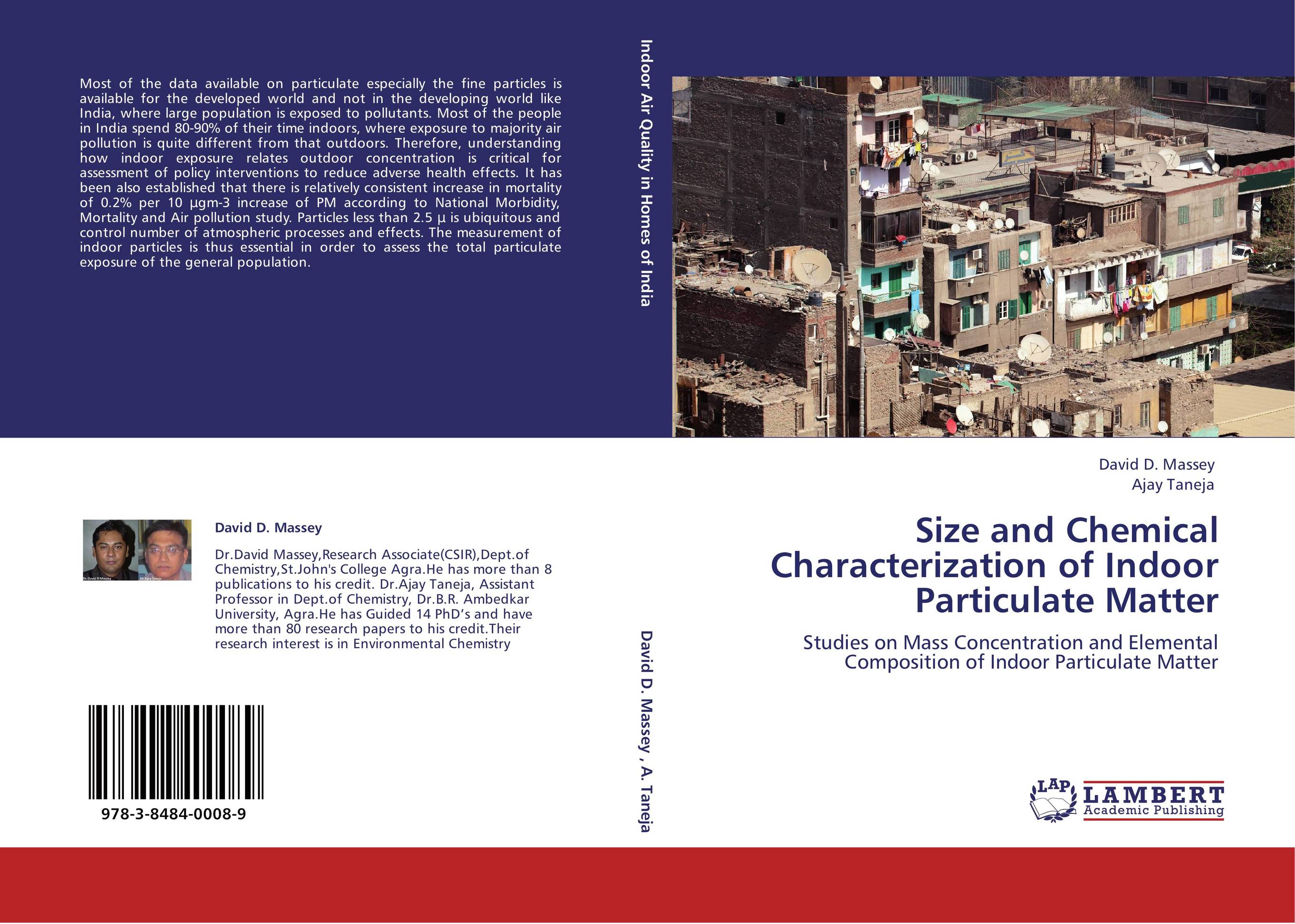 Size and Chemical Characterization of Indoor Particulate Matter. Studies on Mass Concentration and Elemental Composition of Indoor Particulate Matter.