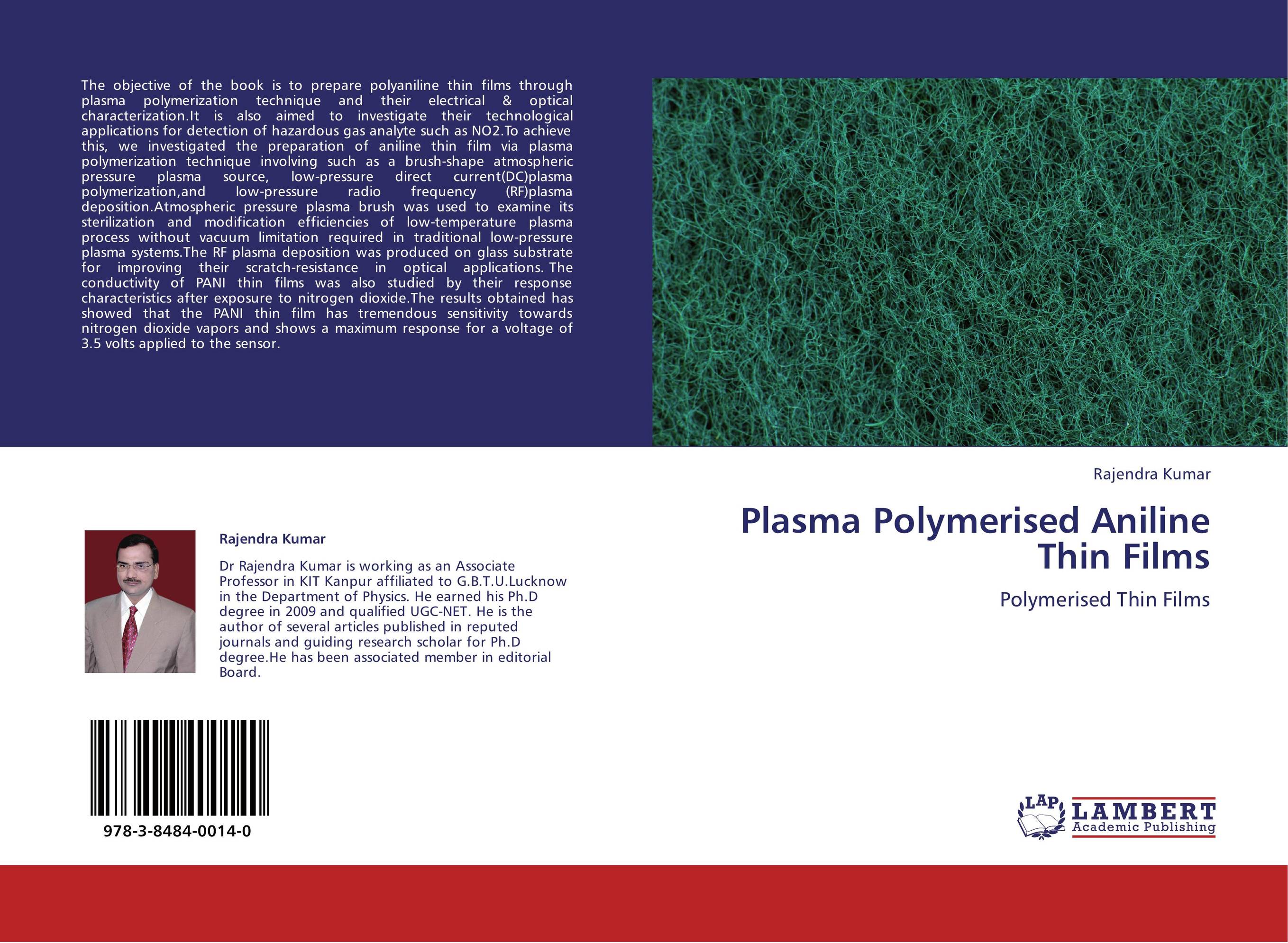 Plasma Polymerised Aniline Thin Films. Polymerised Thin Films.