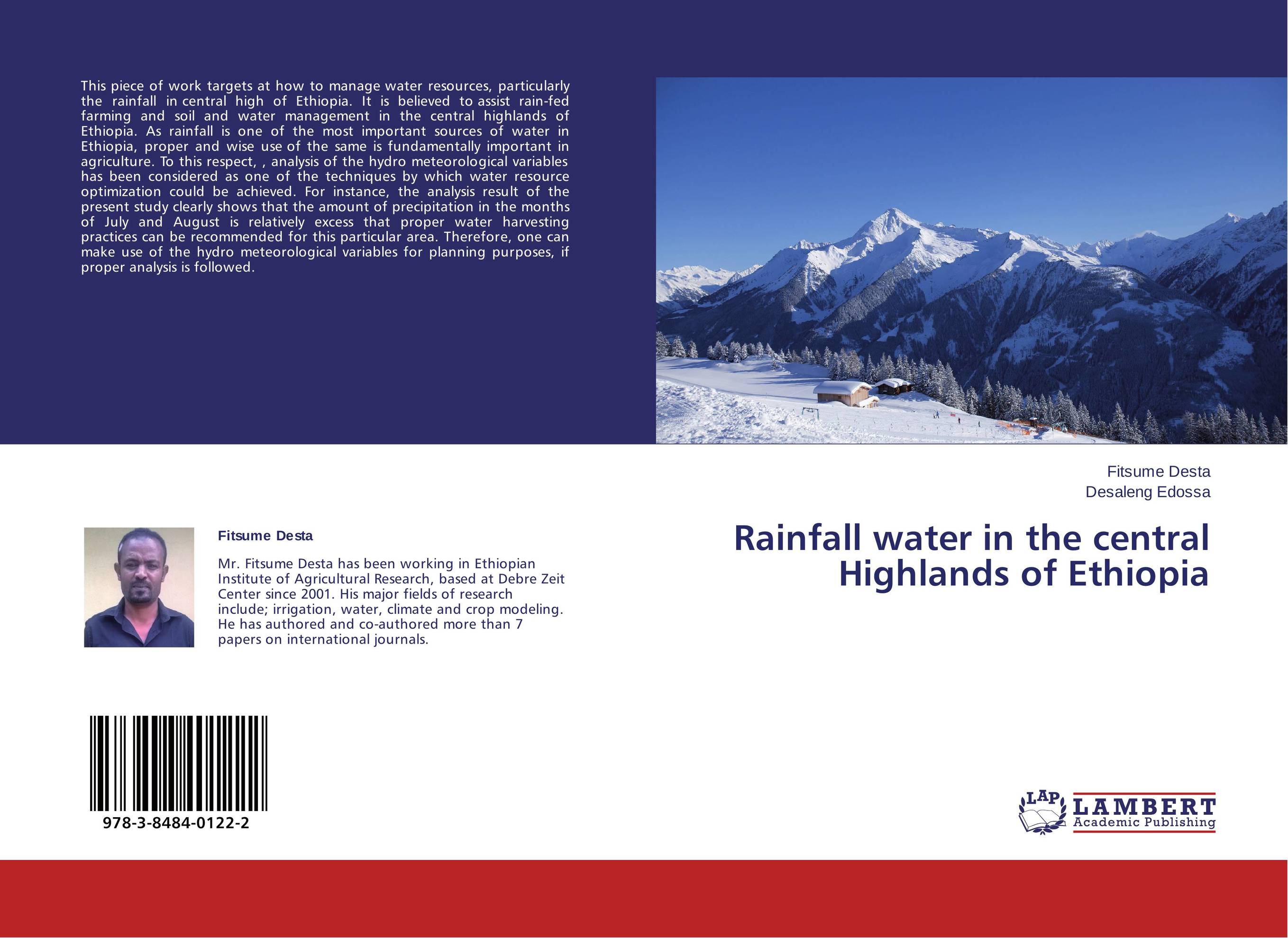 Rainfall water in the central Highlands of Ethiopia..