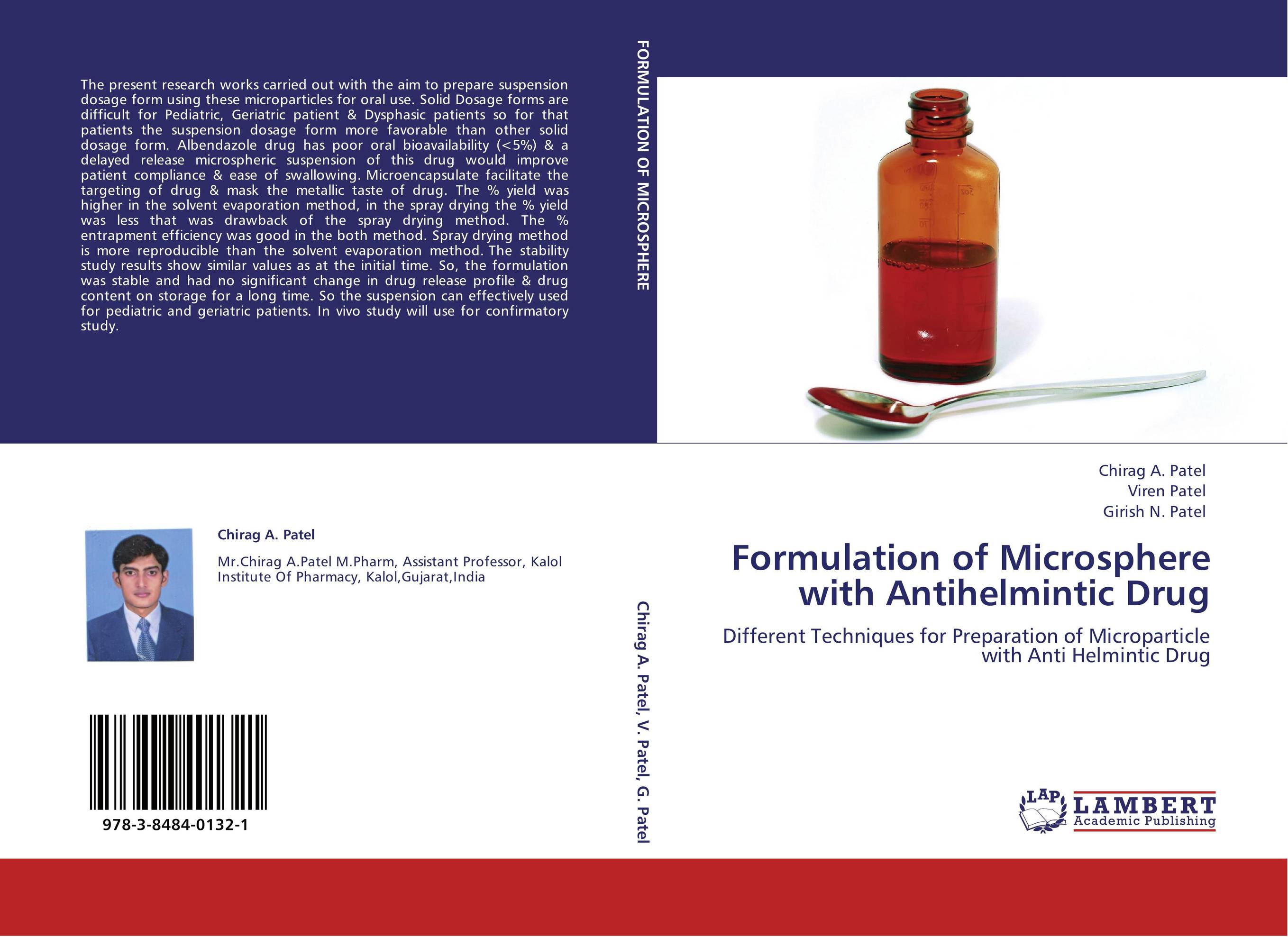 Formulation of Microsphere with Antihelmintic Drug. Different Techniques for Preparation of Microparticle with Anti Helmintic Drug.