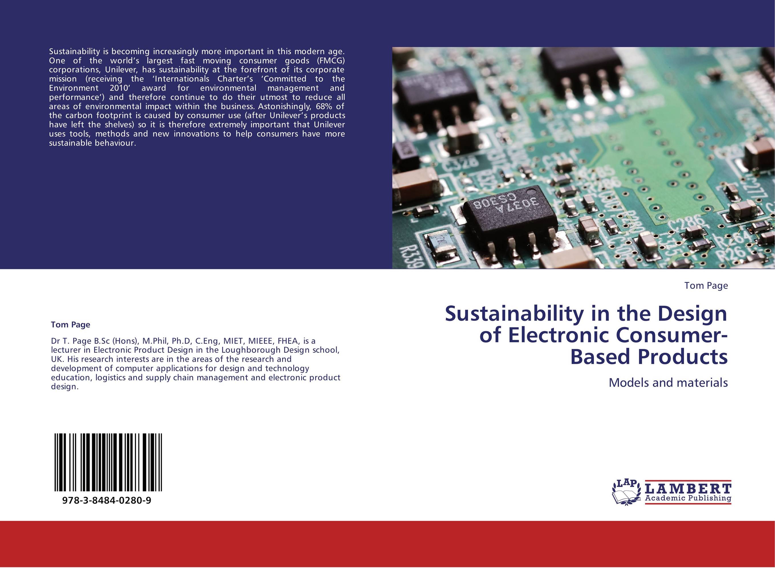 Sustainability in the Design of Electronic Consumer-Based Products. Models and materials.
