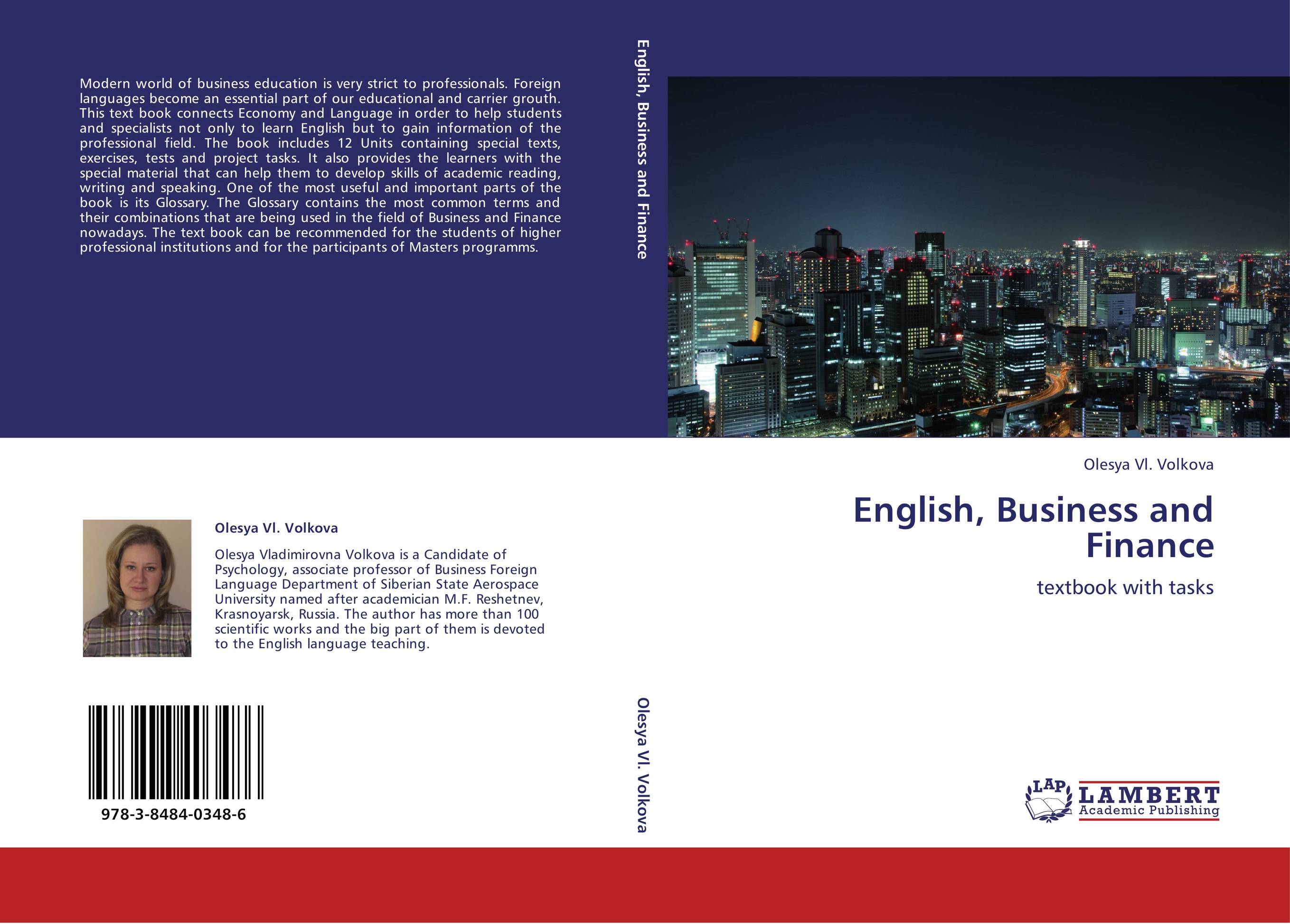English, Business and Finance. Textbook with tasks.
