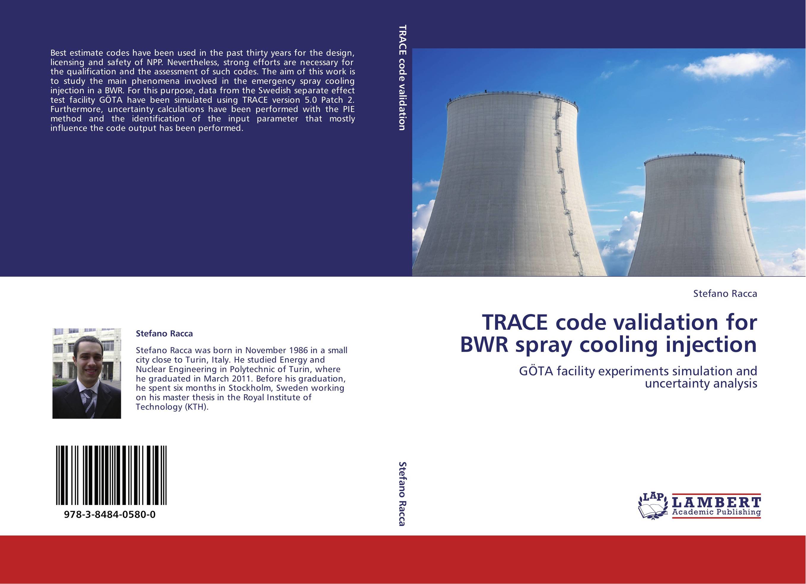 TRACE code validation for BWR spray cooling injection. G?TA facility experiments simulation and uncertainty analysis.