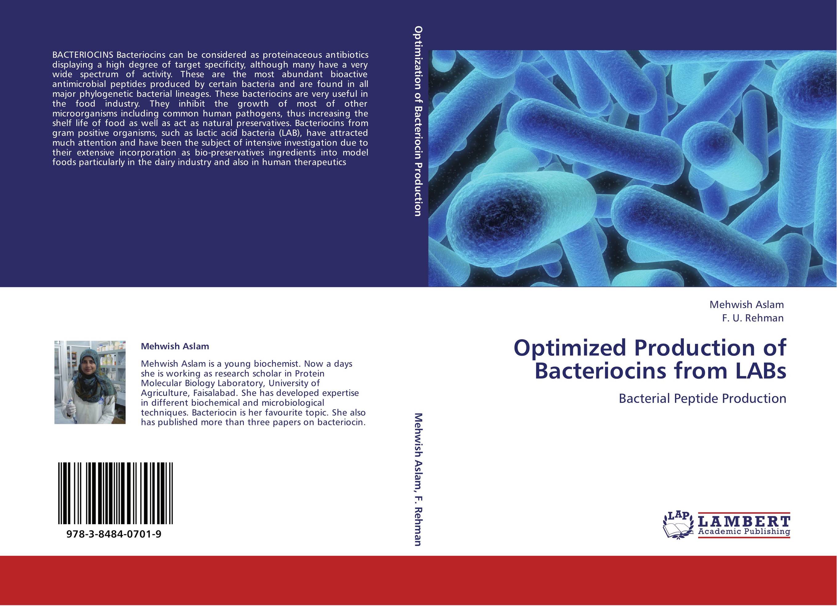 Optimized Production of Bacteriocins from LABs. Bacterial Peptide Production.