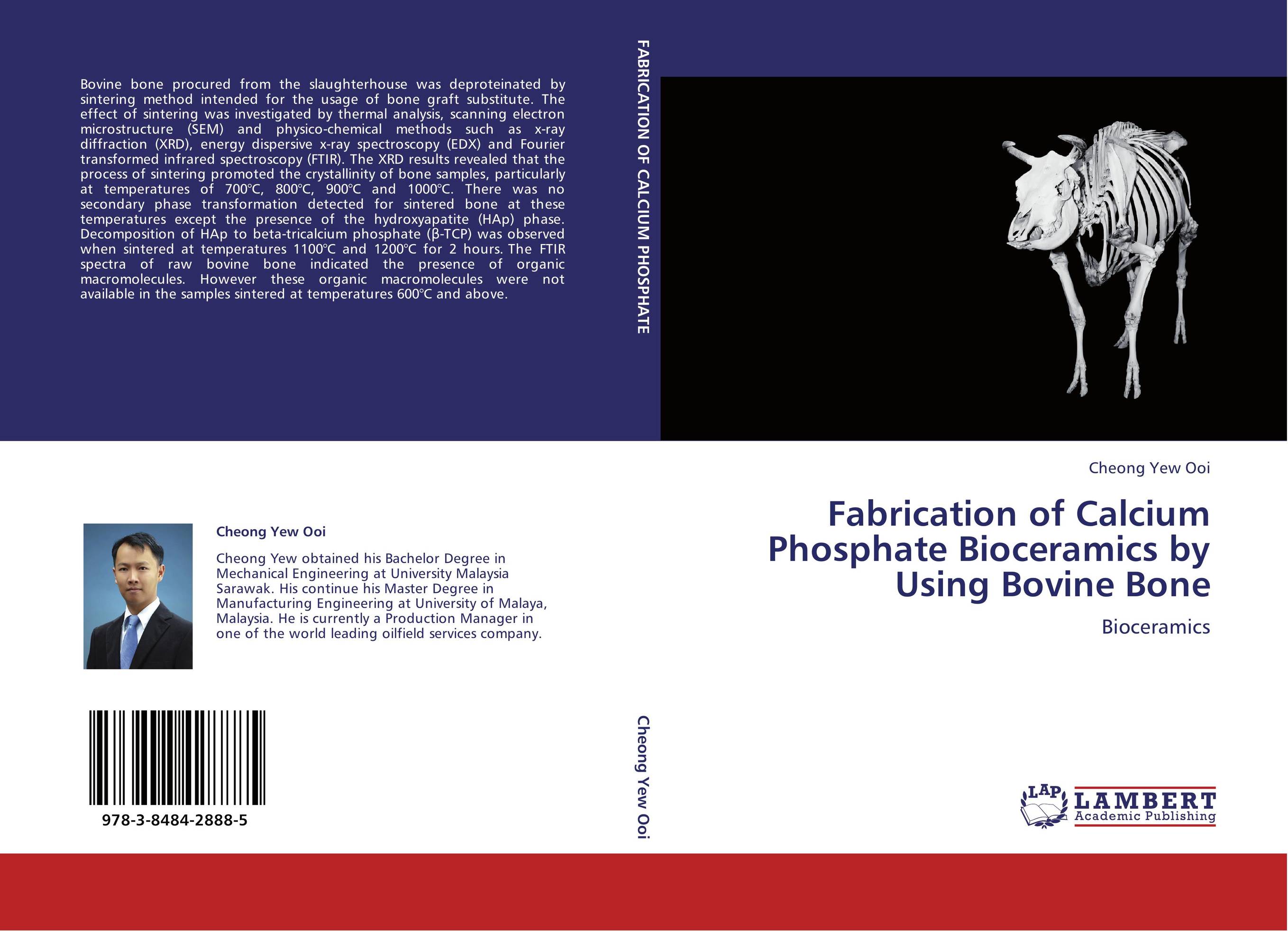 Fabrication of Calcium Phosphate Bioceramics by Using Bovine Bone. Bioceramics.